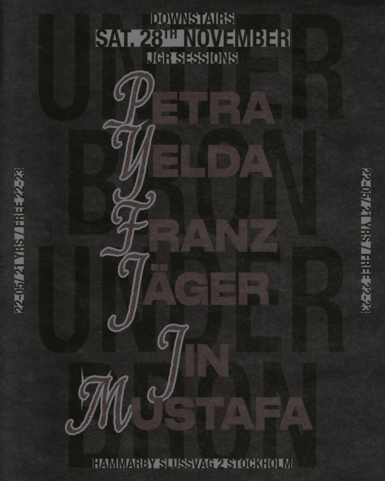 JGR Sessions: Petra Yelda, Franz Jäger, Jin Mustafa