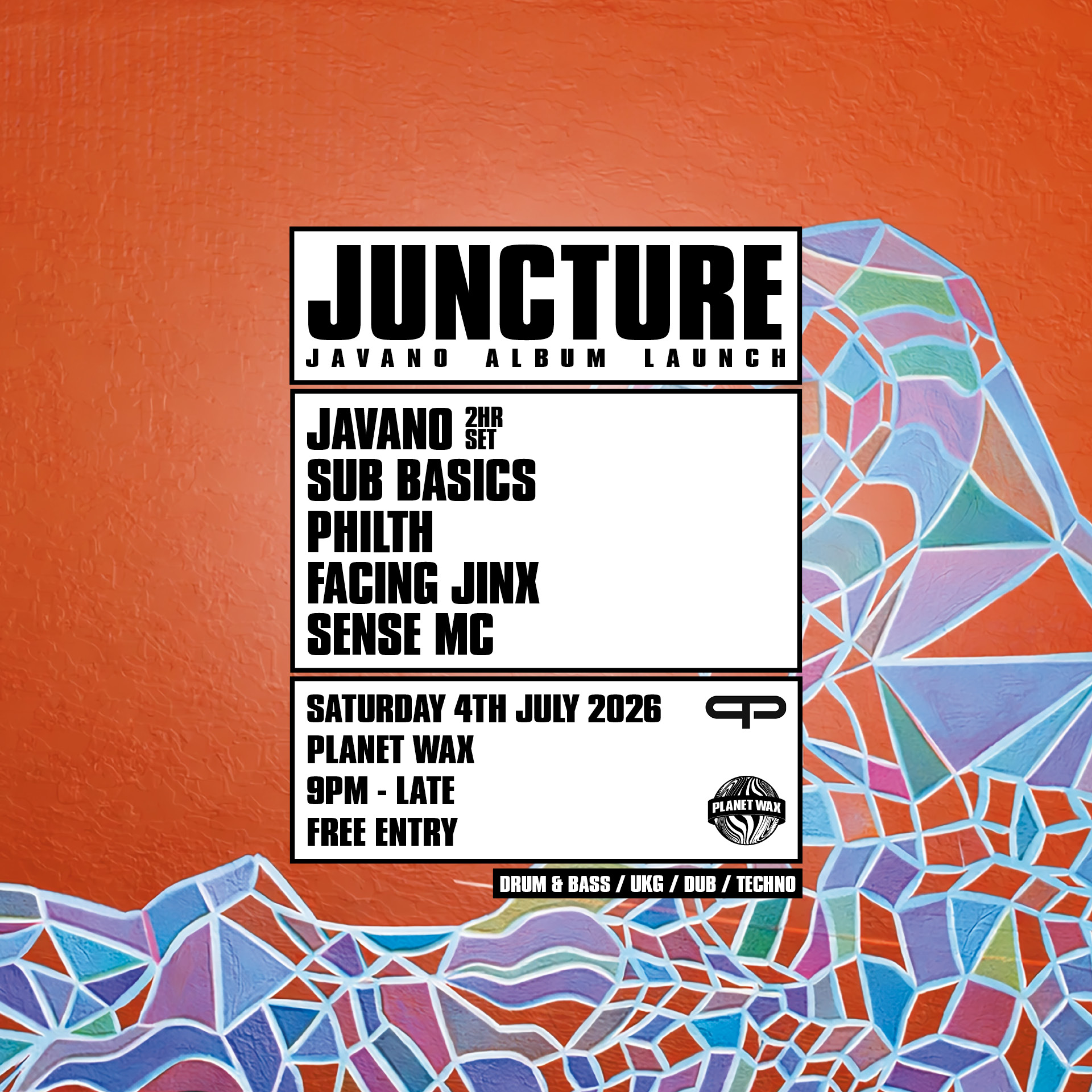 Javano 'Juncture' LP Launch (Peer Pressure)