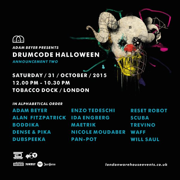 Adam Beyer presents Drumcode Halloween at Tobacco Dock, London