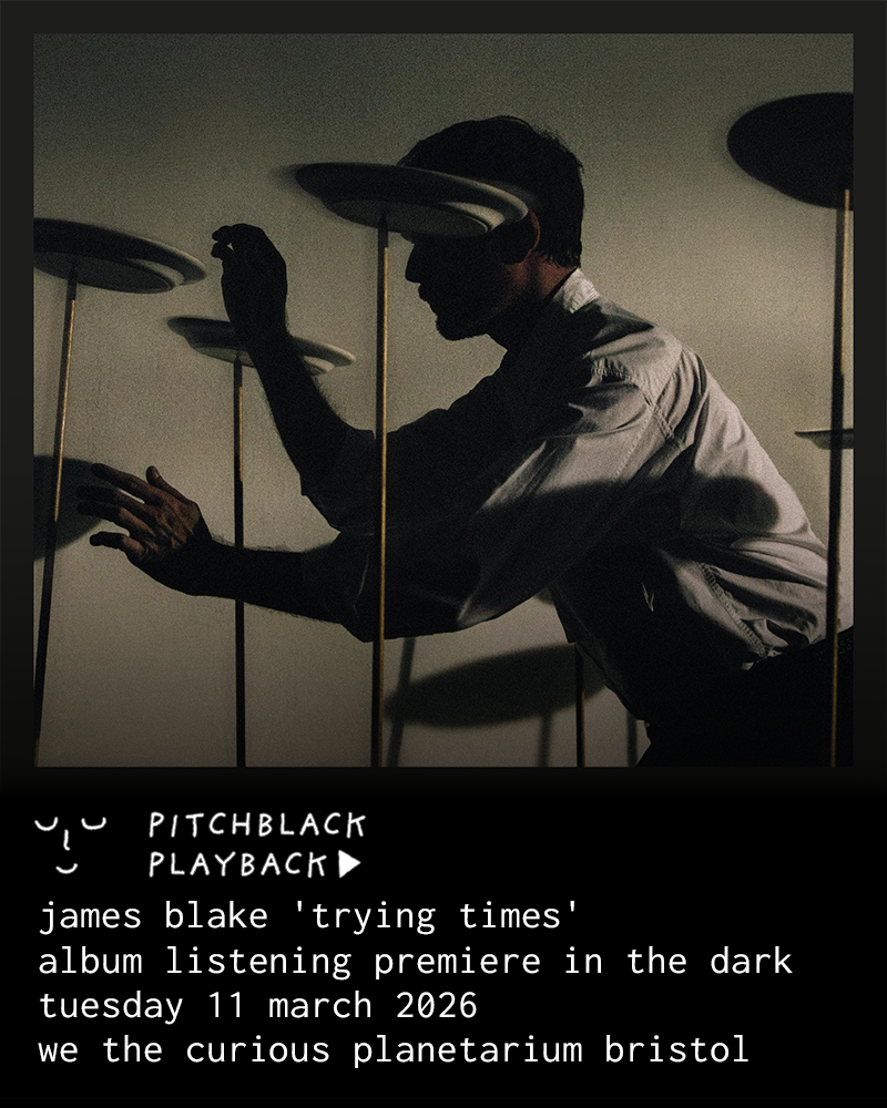 Pitchblack Premiere: James Blake 'Trying Times' album listening sessions in the dark