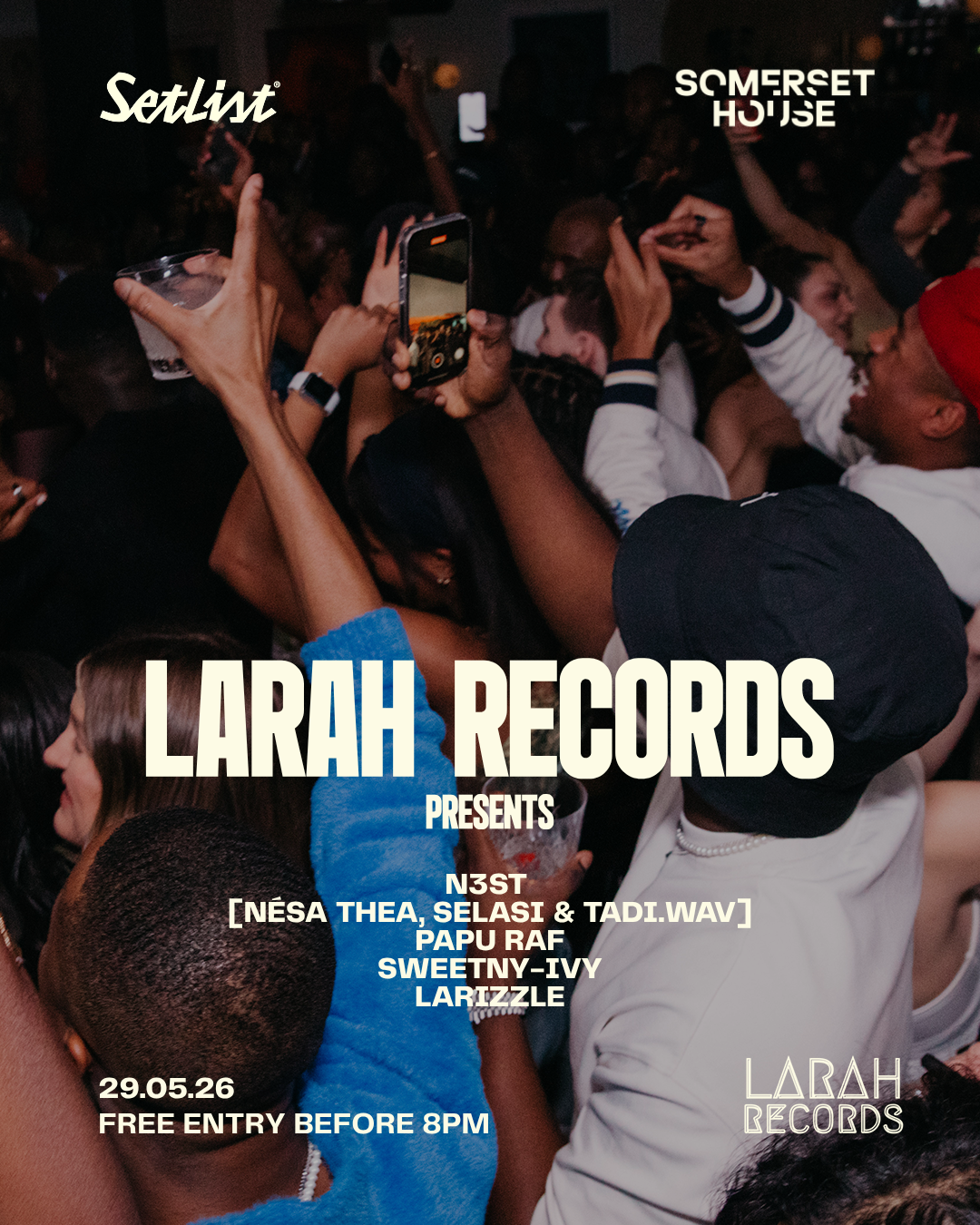 SETLIST: LARAH RECORDS PRESENTS