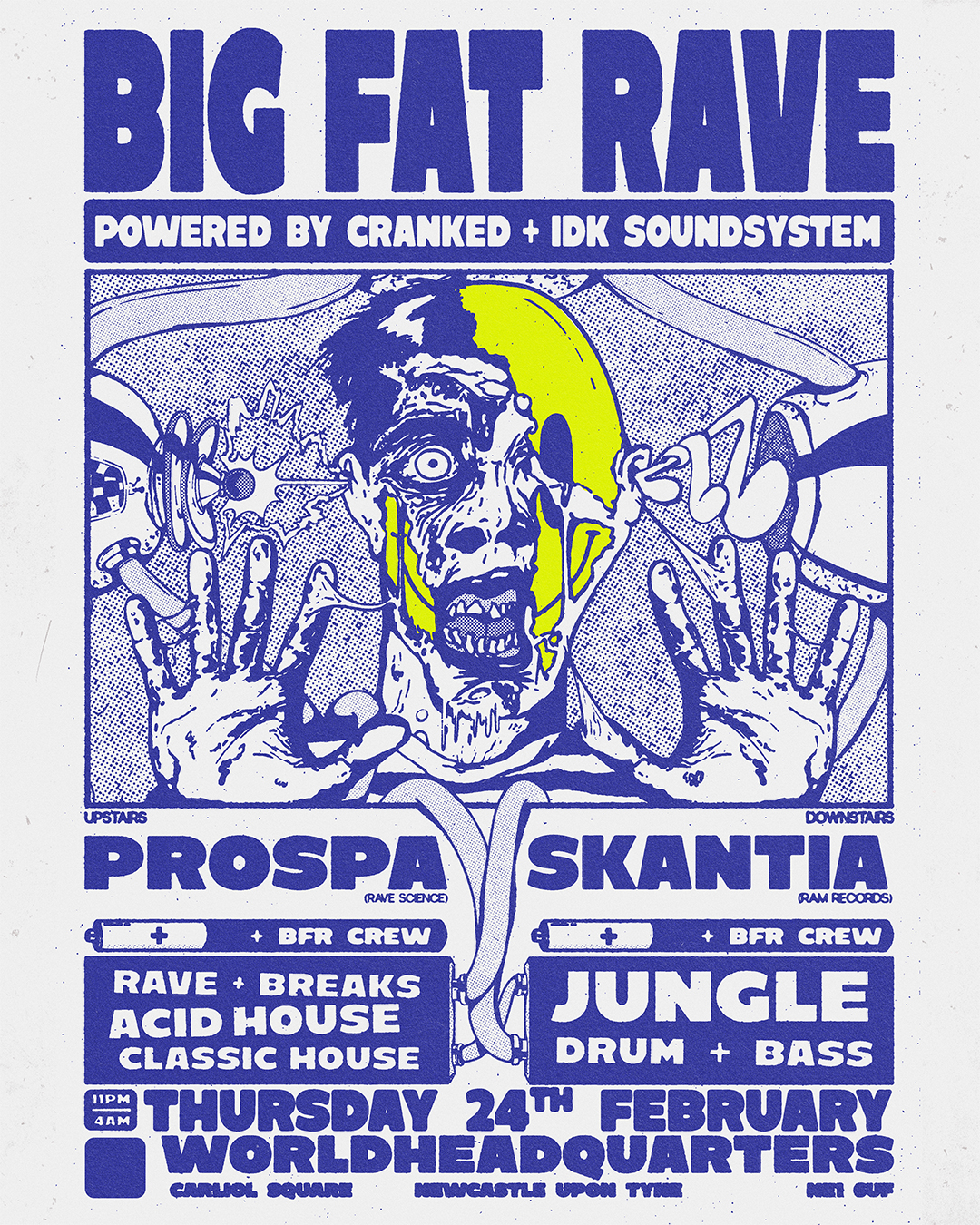 Big Fat Rave - Prospa, Skantia, Cranked SoundSystem at World Headquarters,  Newcastle