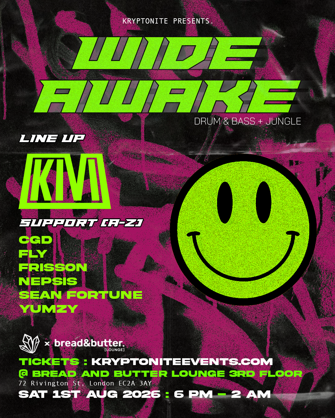 WIDE AWAKE - JUNGLE + DNB