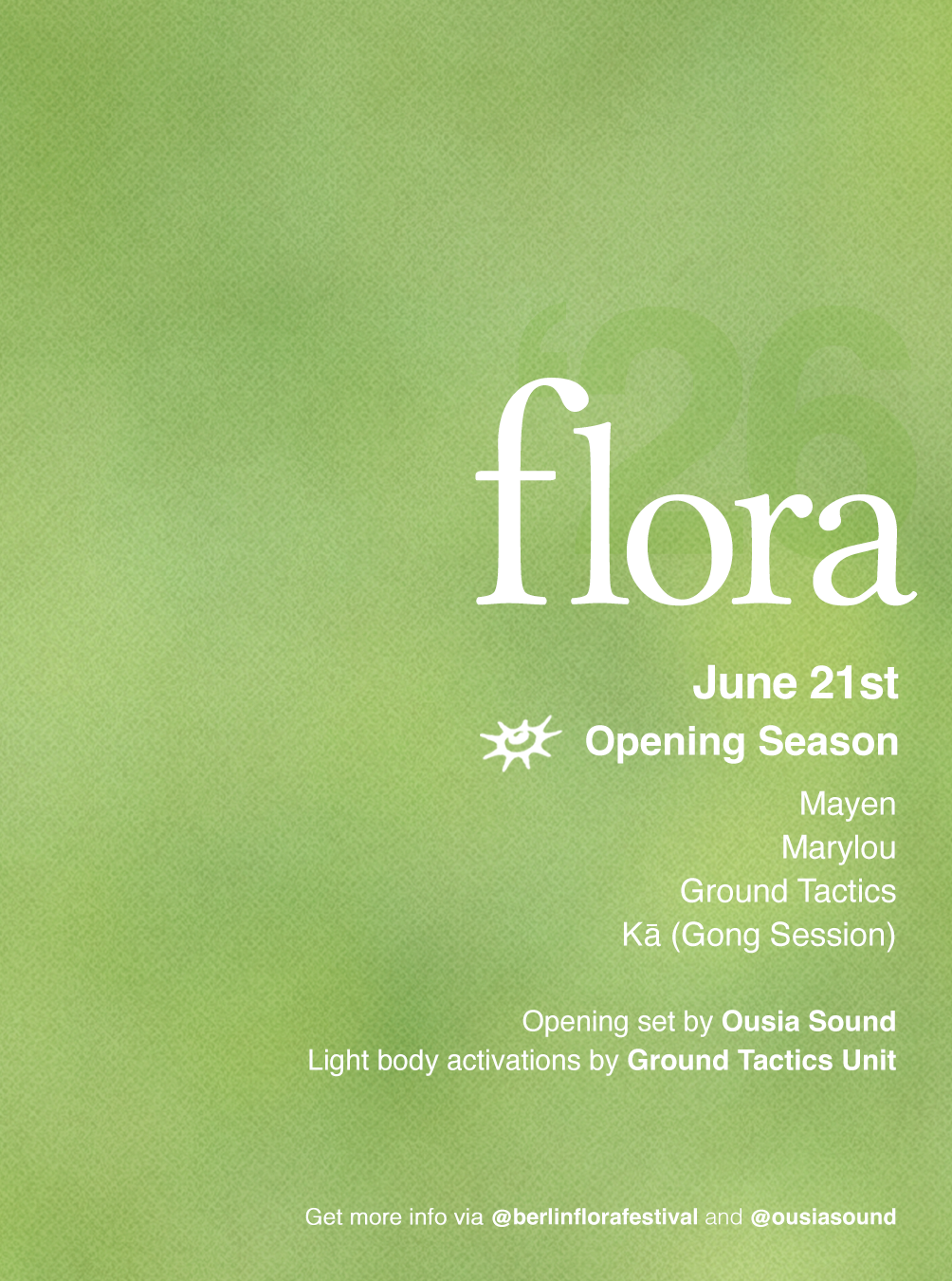 FLORA Festival '26 — Opening Session