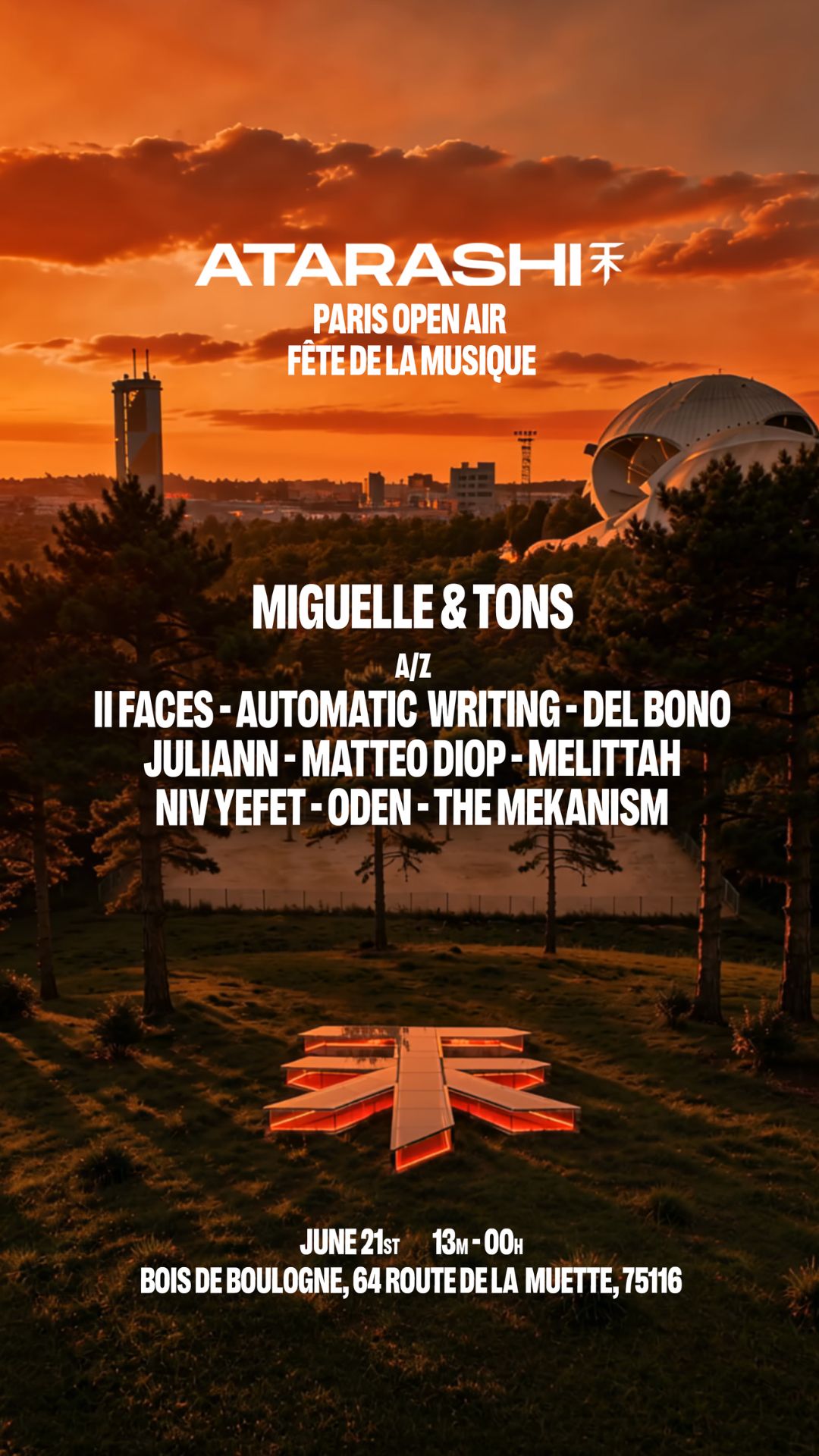 ATARASHI Paris Open Air Edition: Miguelle & TONS