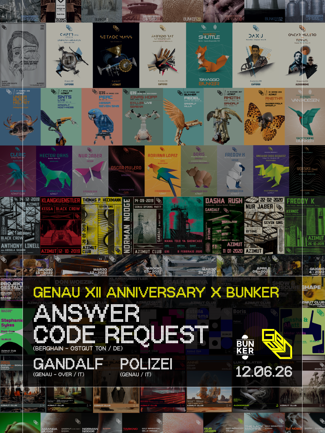 GENAU 12th Anniversary: Answer Code Request (Berghain - Ostgut Ton / DE)