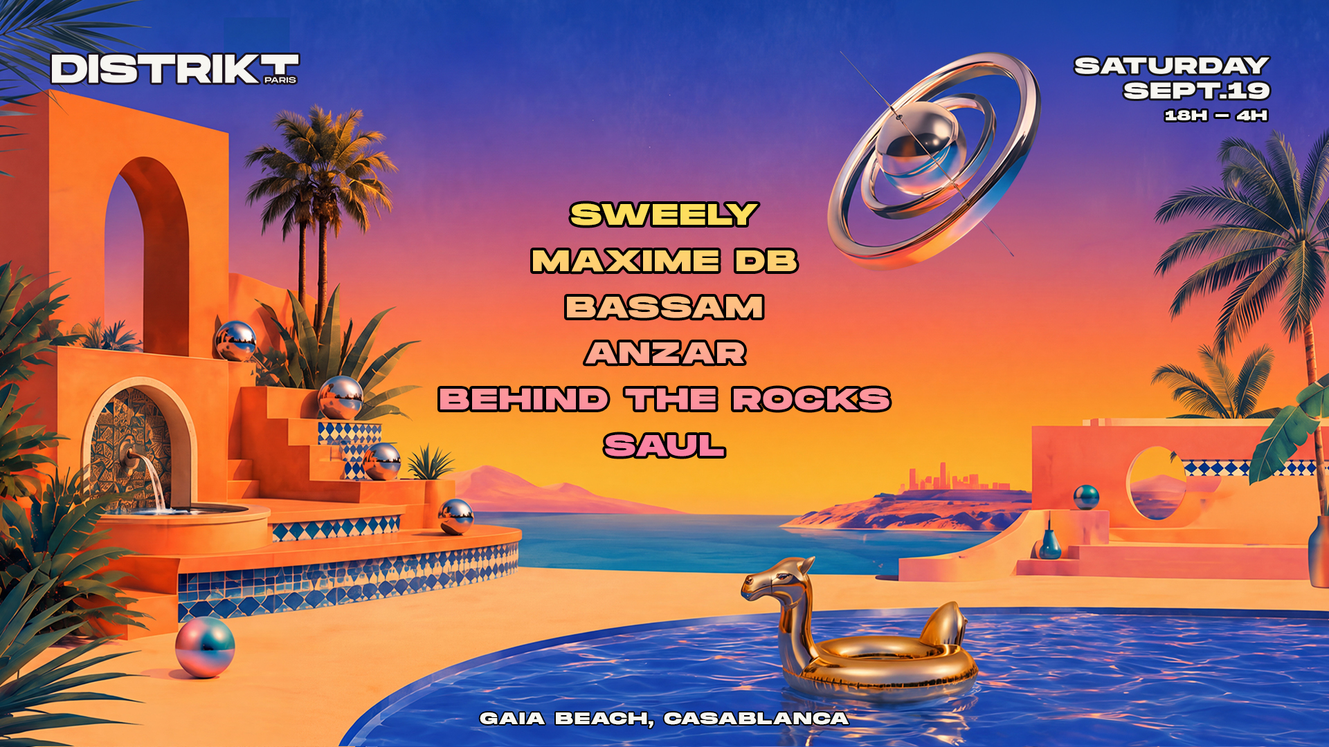Distrikt Paris: Sweely, Anzar, Bassam, Behind the Rocks, Maxime DB, Saul