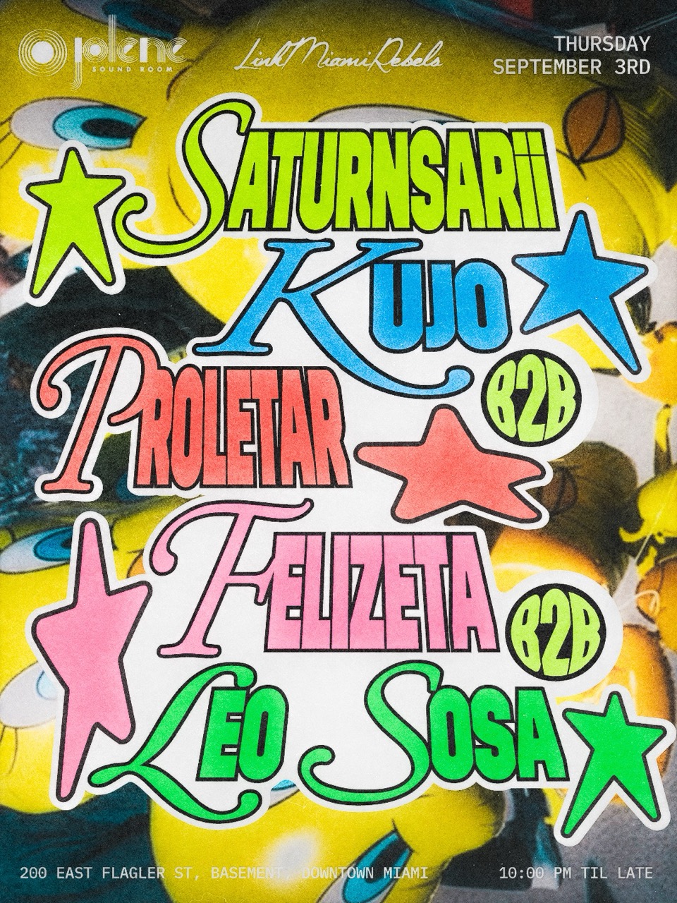 SATURNSARii, Kujo, PROLETAR, Felizeta, & Leo Sosa