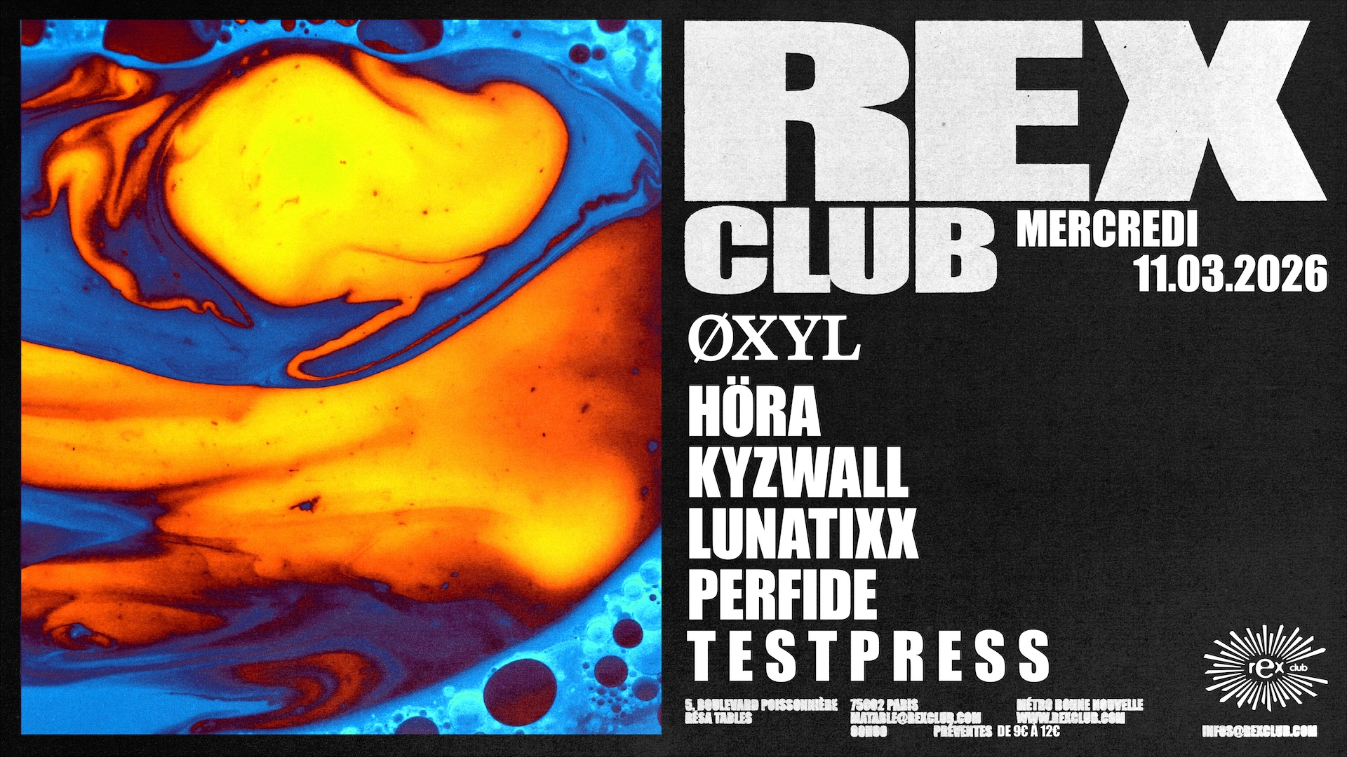 ØXYL: t e s t p r e s s, KYZWALL, LUNATIXX, HÖRA & PERFIDE