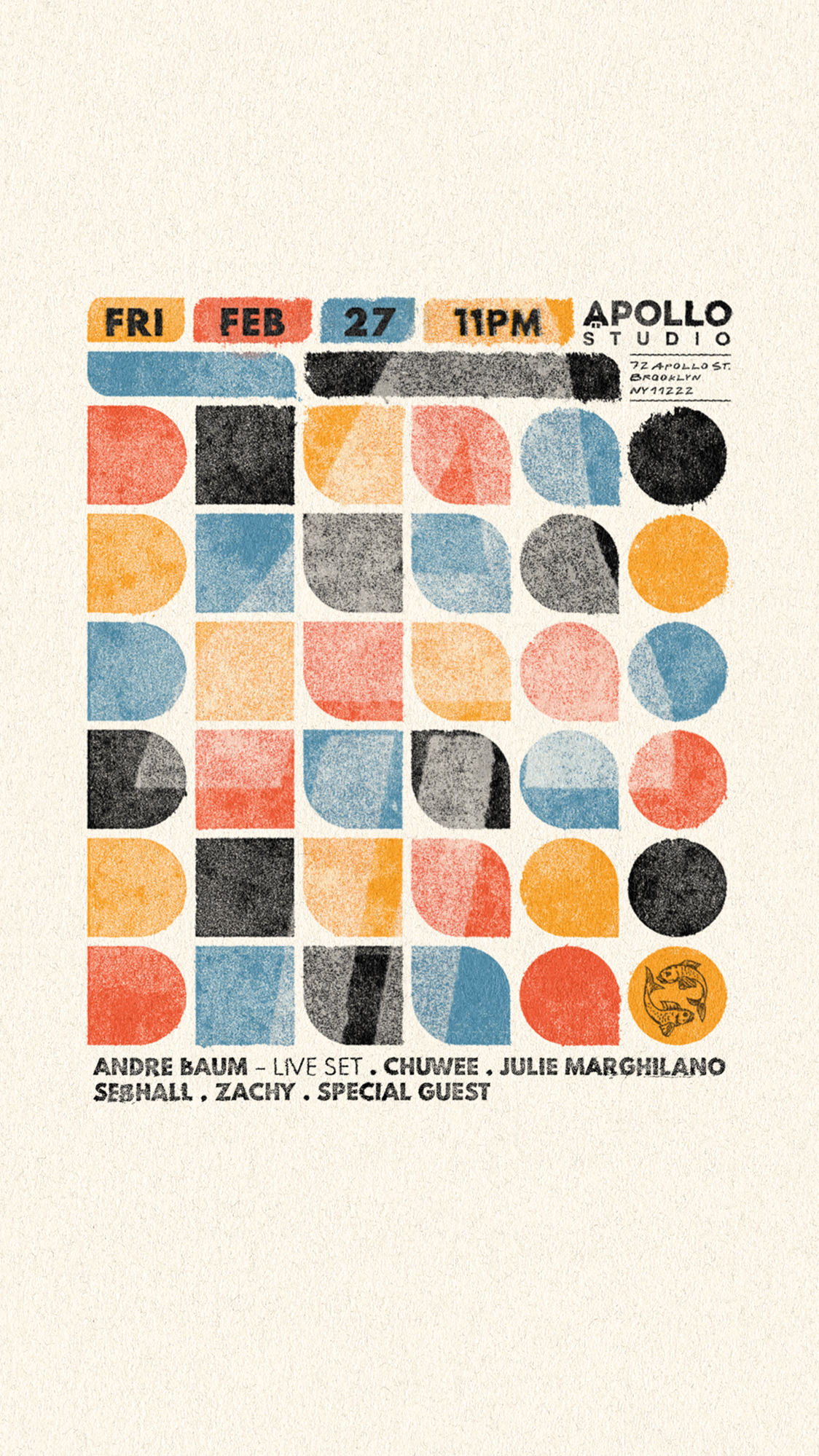 Apollo Studio Special Celebrations w Andre Baum Live Set, Julie Marguilano, Chuwee, zacky