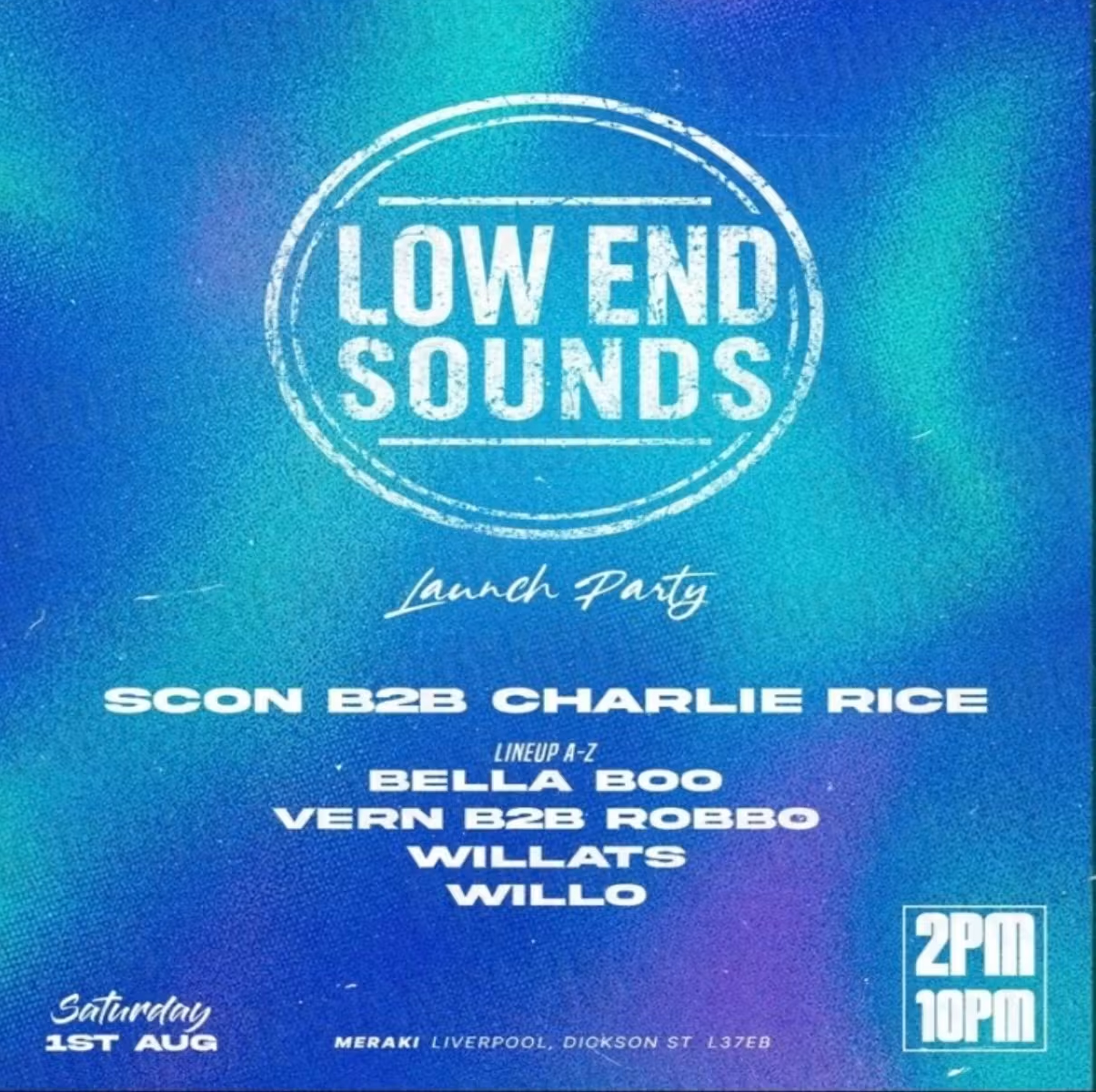 Low End Sounds Launch Party