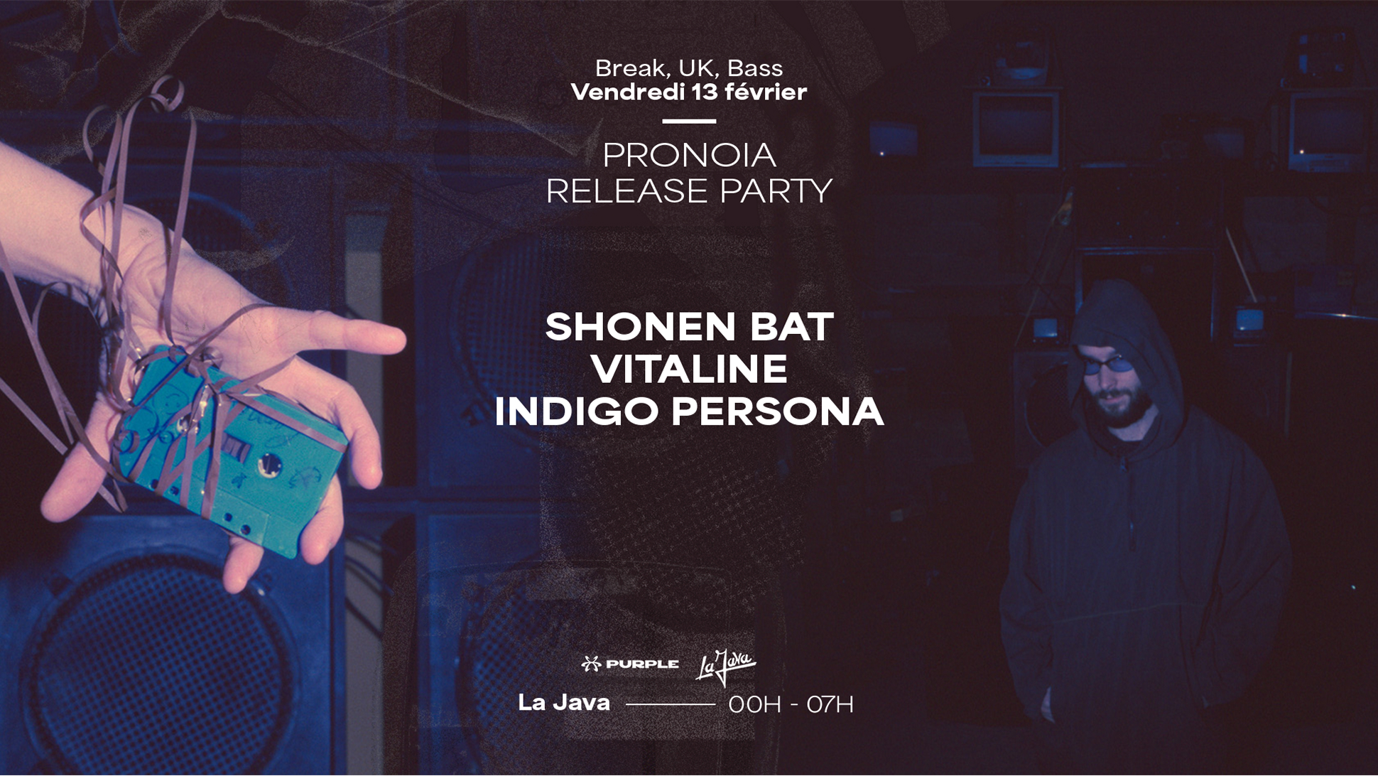 Vitaline, Indigo Persona, Shonen Bat - Pronoia Release Party