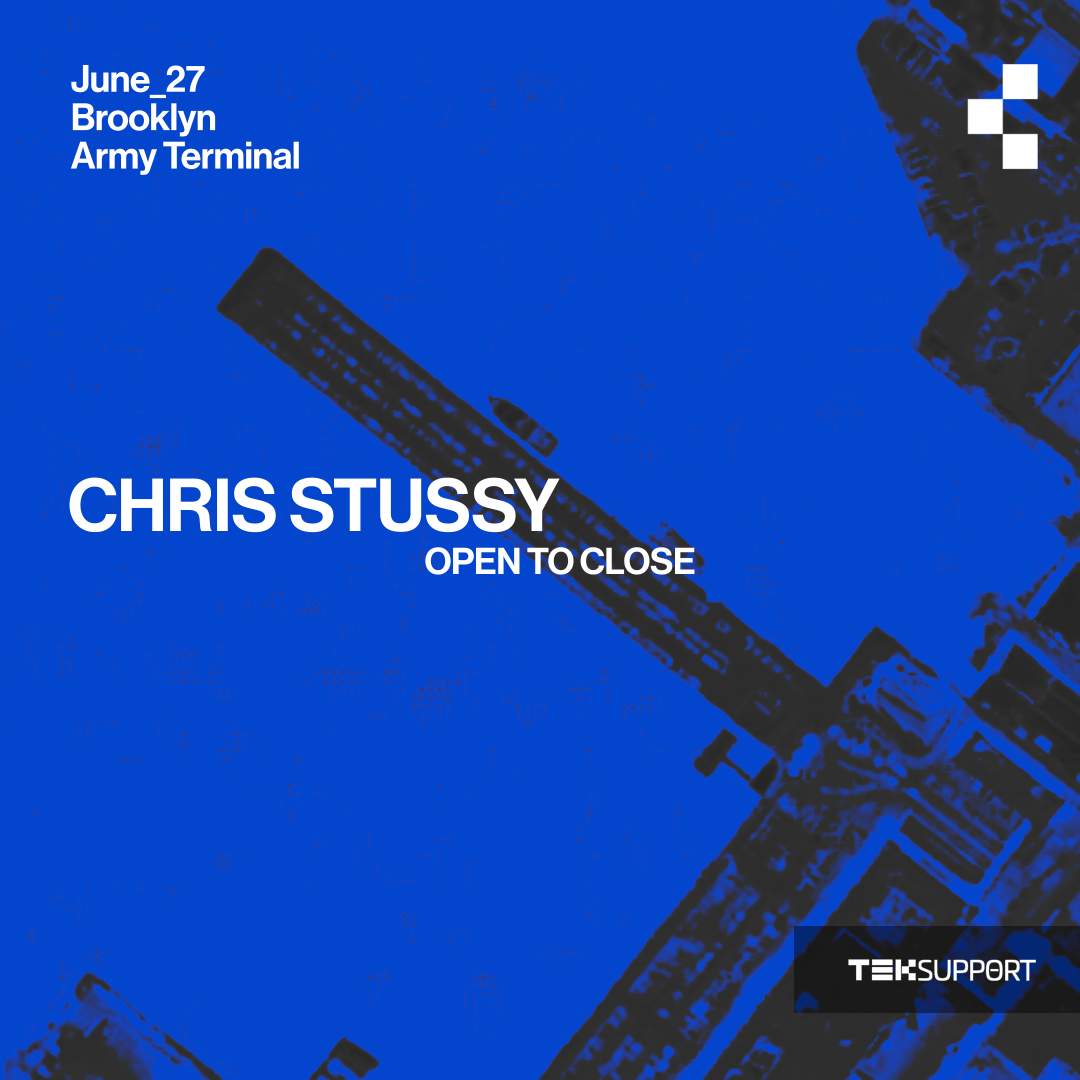 Teksupport: Chris Stussy (open to close)
