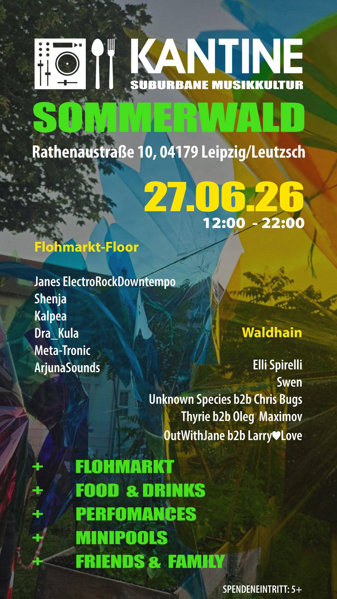 KANTINE Sommerwald — TBA - Leutzsch, Лейпциг