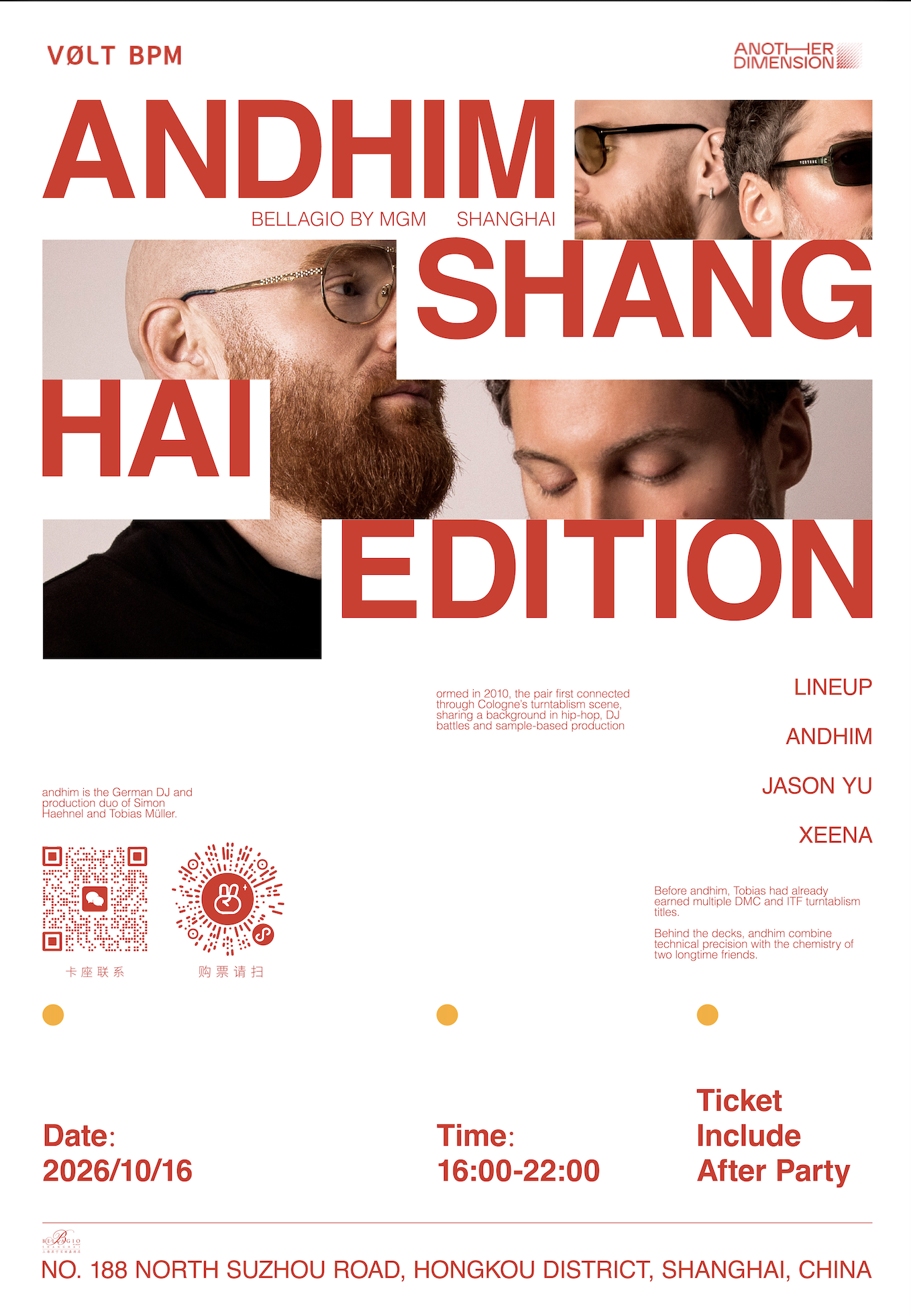 Andhim flyer del evento
