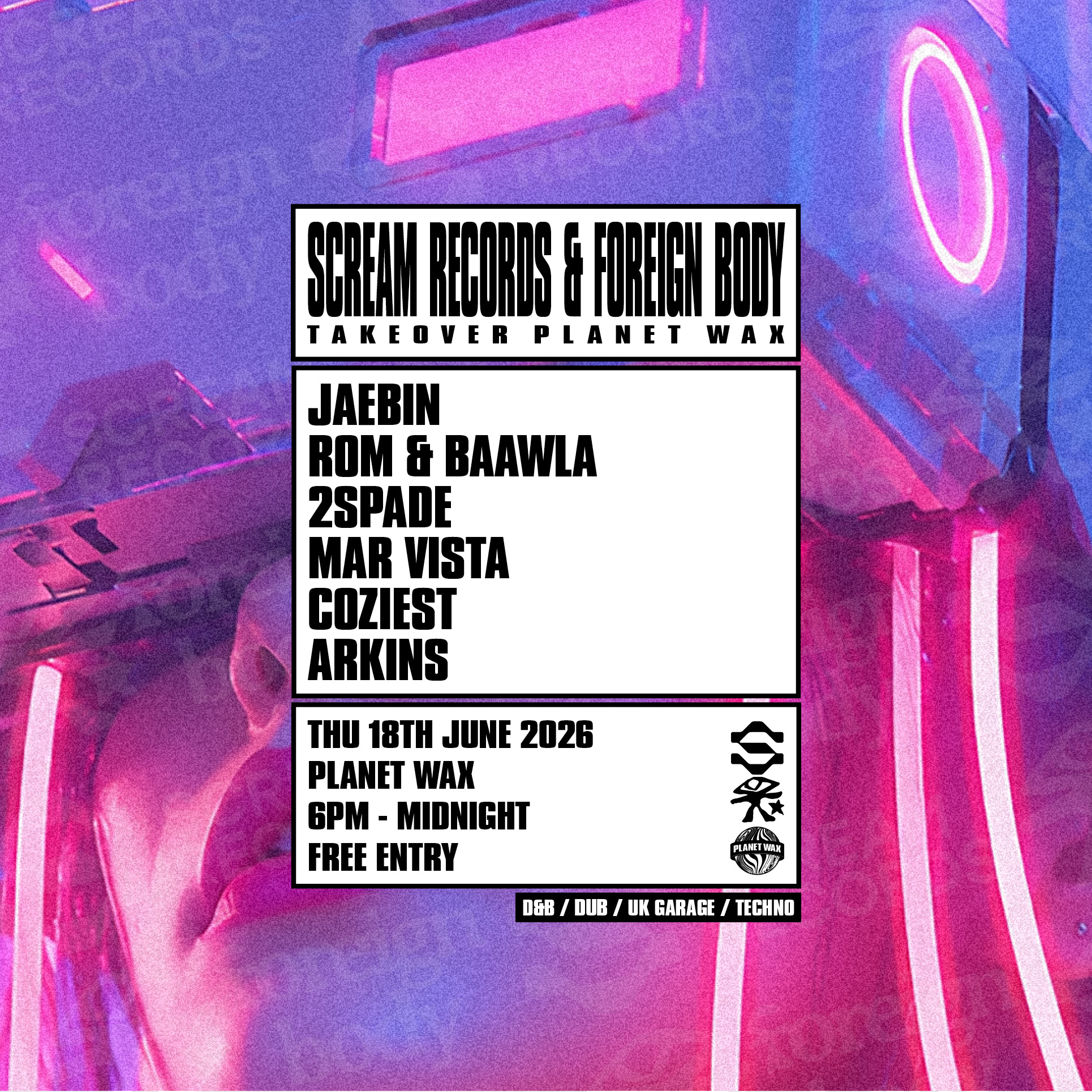 SCREAM RECORDS X FOREIGN BODY TAKEOVER