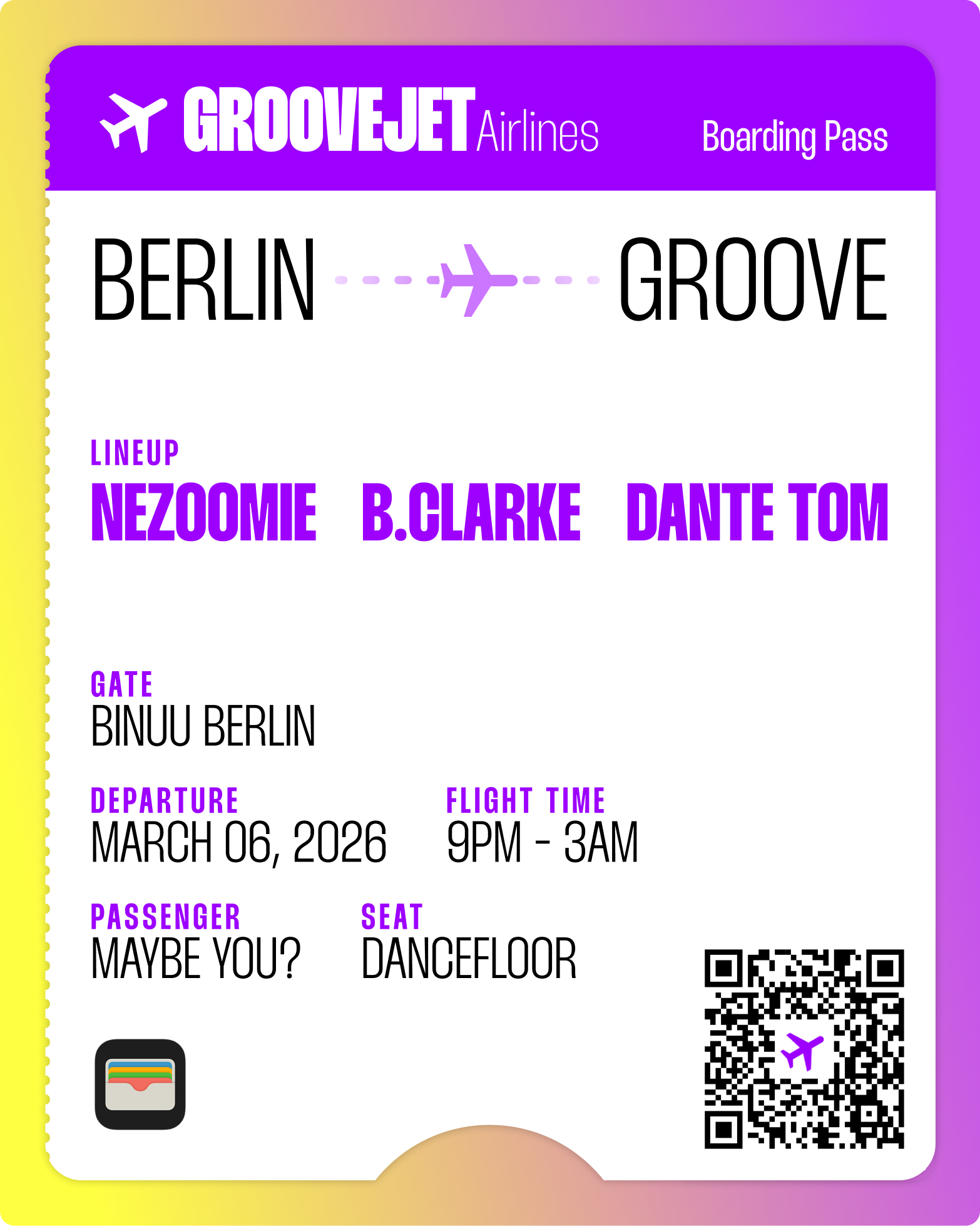 Dante Tom Event-Flyer