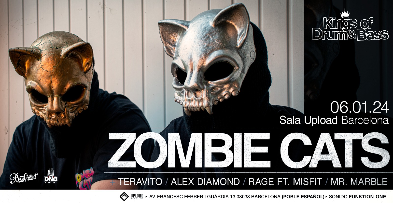 ZOMBIE CATS (1st time in Barcelona) - Drum&Bass HQ night at Sala Upload  Barcelona, Barcelona