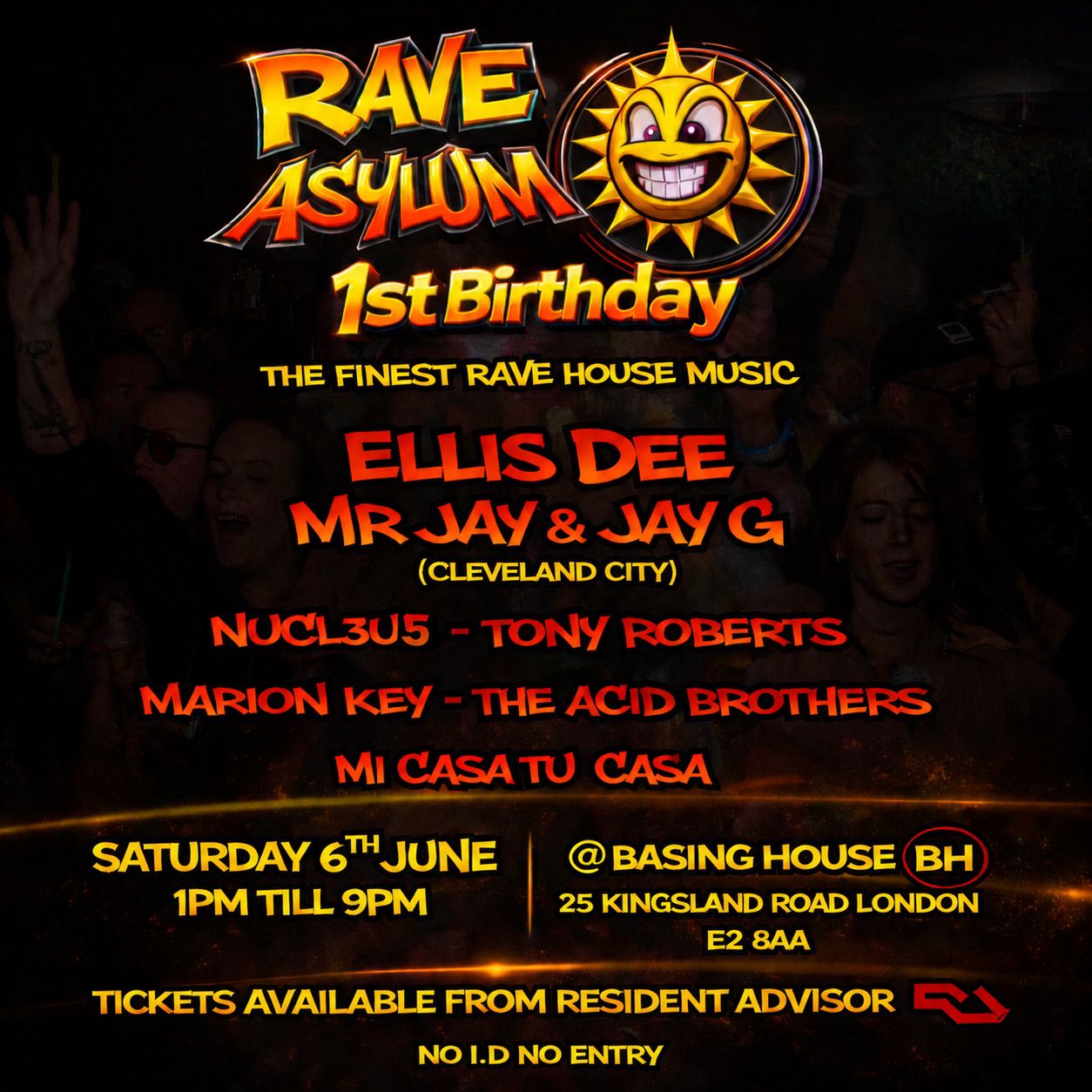 Rave Asylum 1st Birthday - 'The Finest Rave House in London'