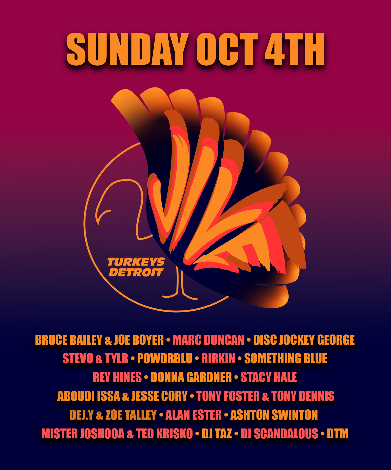 Jive Turkeys Detroit annual fundraiser