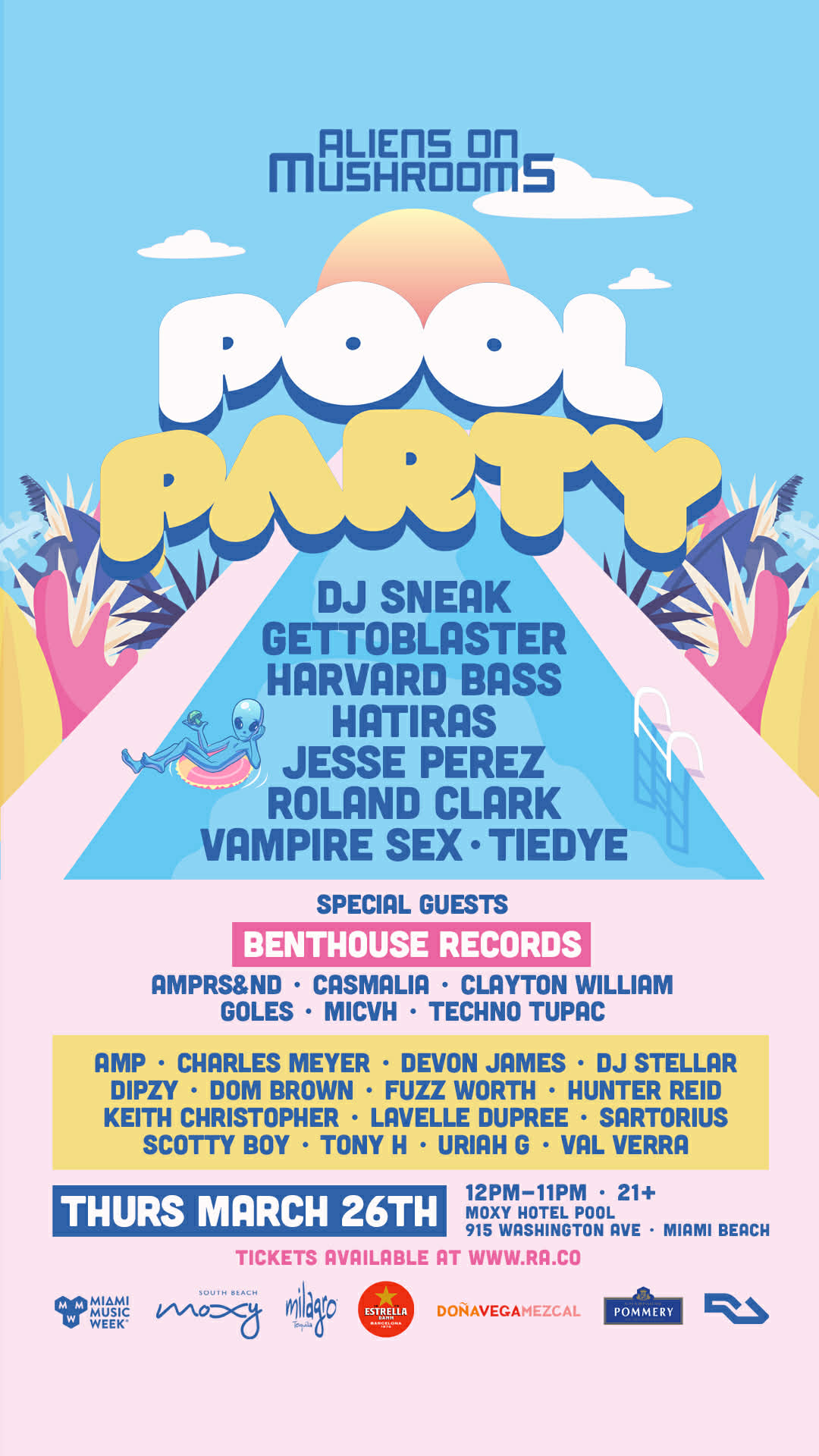 Aliens On Mushrooms Pool Party Miami Music Week 2026