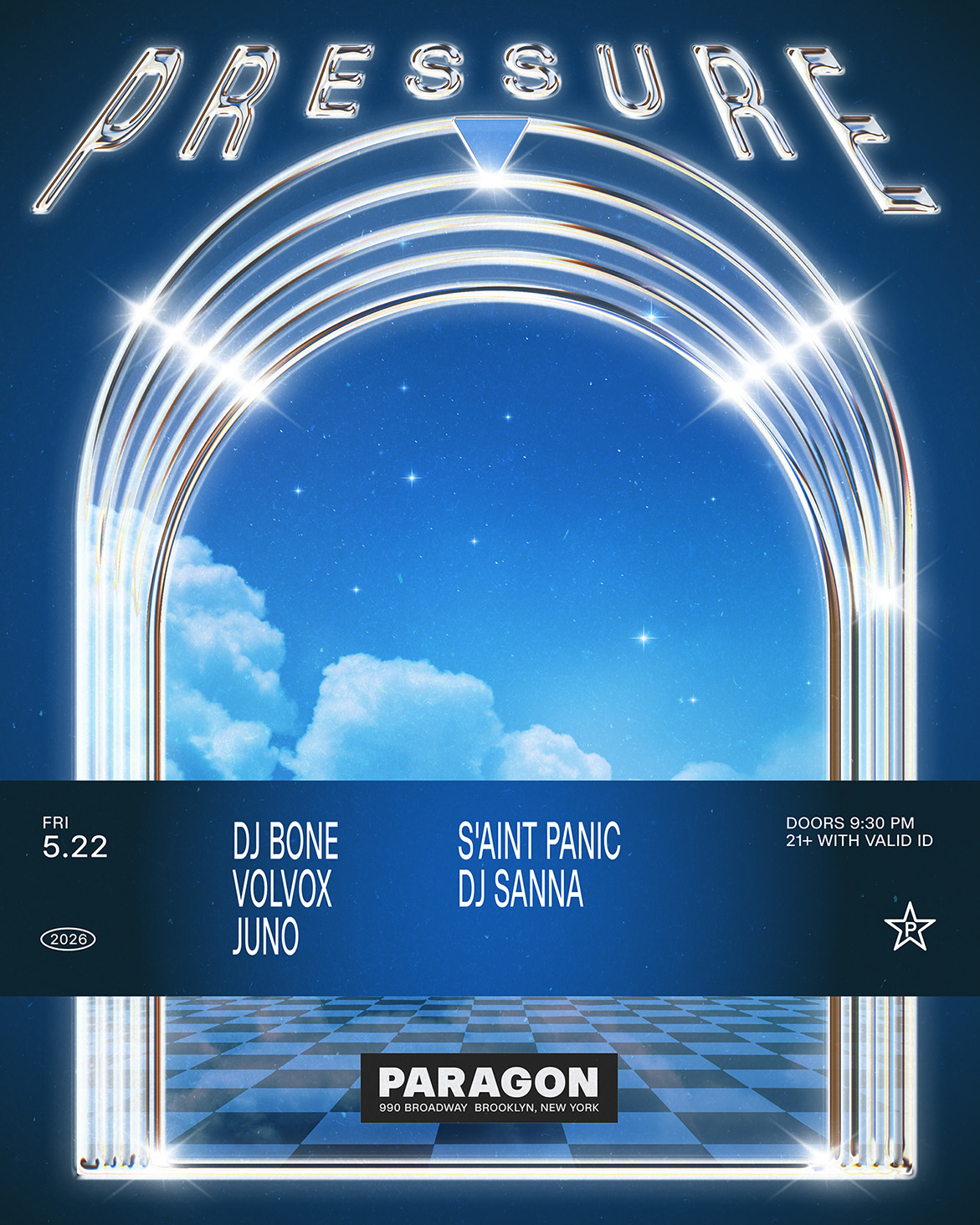 Pressure: DJ Bone, Volvox, Juno + S'aint Panic, DJ Sanna