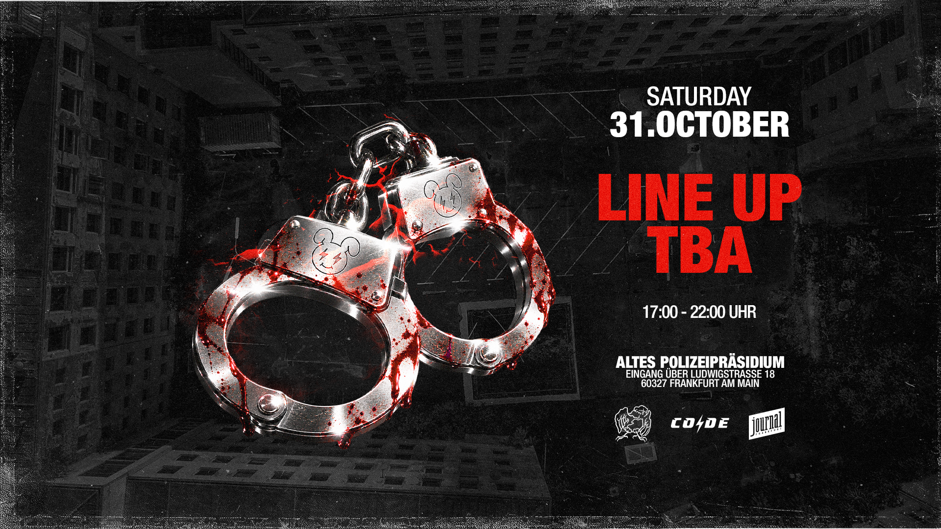 CODE Halloween Rave Altes Polizeipräsidium
