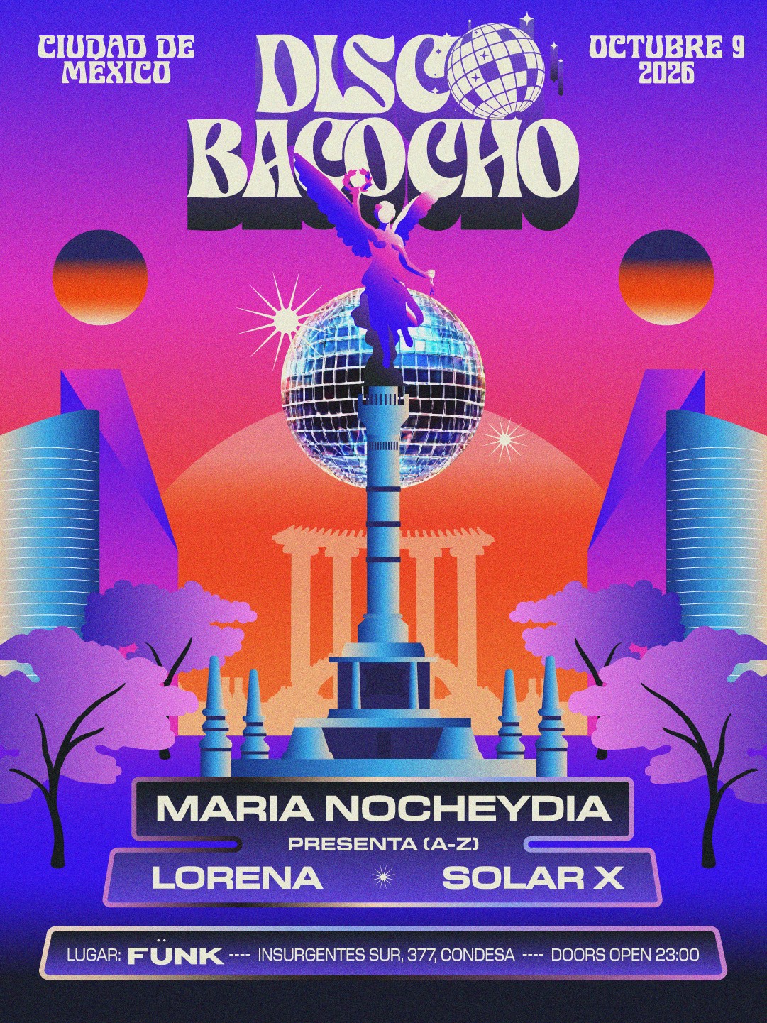 Disco Bacocho: María Nocheydía + Lorena + Solarx at Fünk