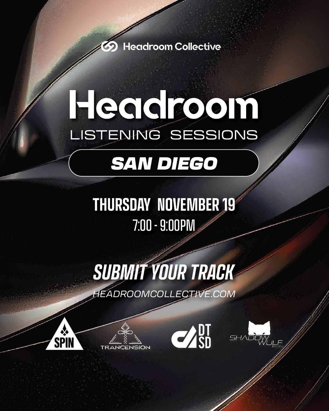 Headroom Listening Sessions: San Diego flyer Headroom Listening Sessions: San Diego flyer