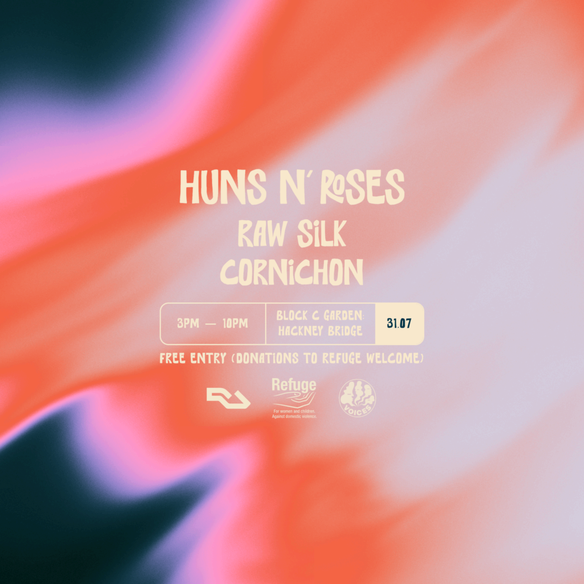 Huns N' Roses: Summer Party (Raising Money for Refuge)