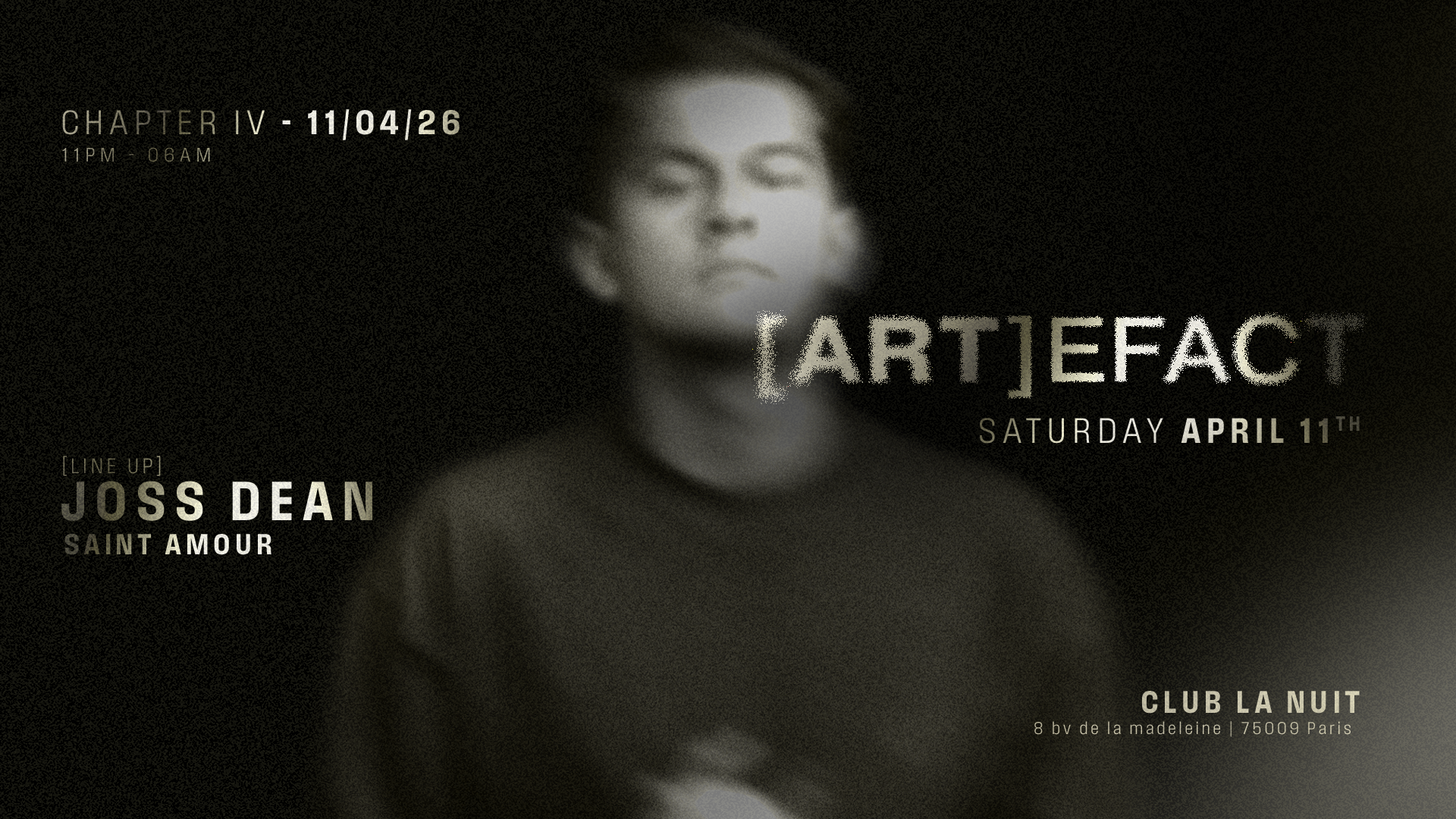 Artefact: Joss Dean, Saint Amour