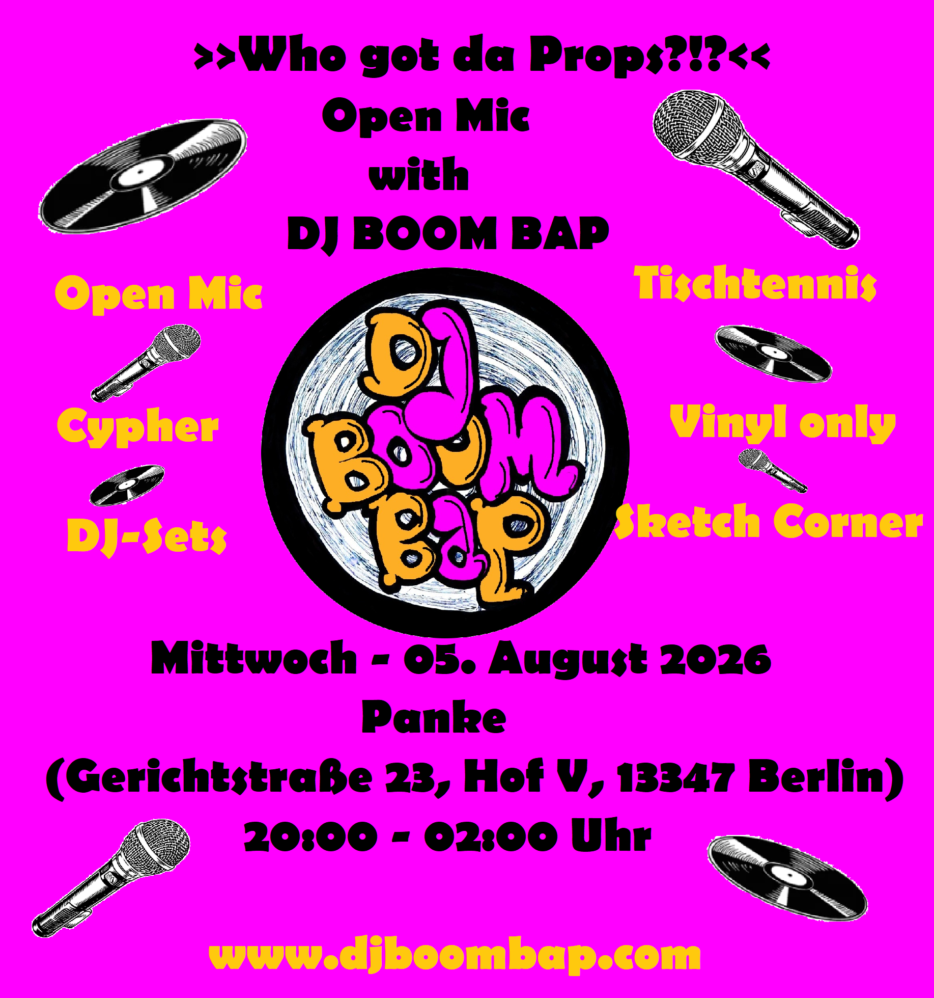 >>Who got da Props?!?<< - Open Mic with DJ BOOM BAP