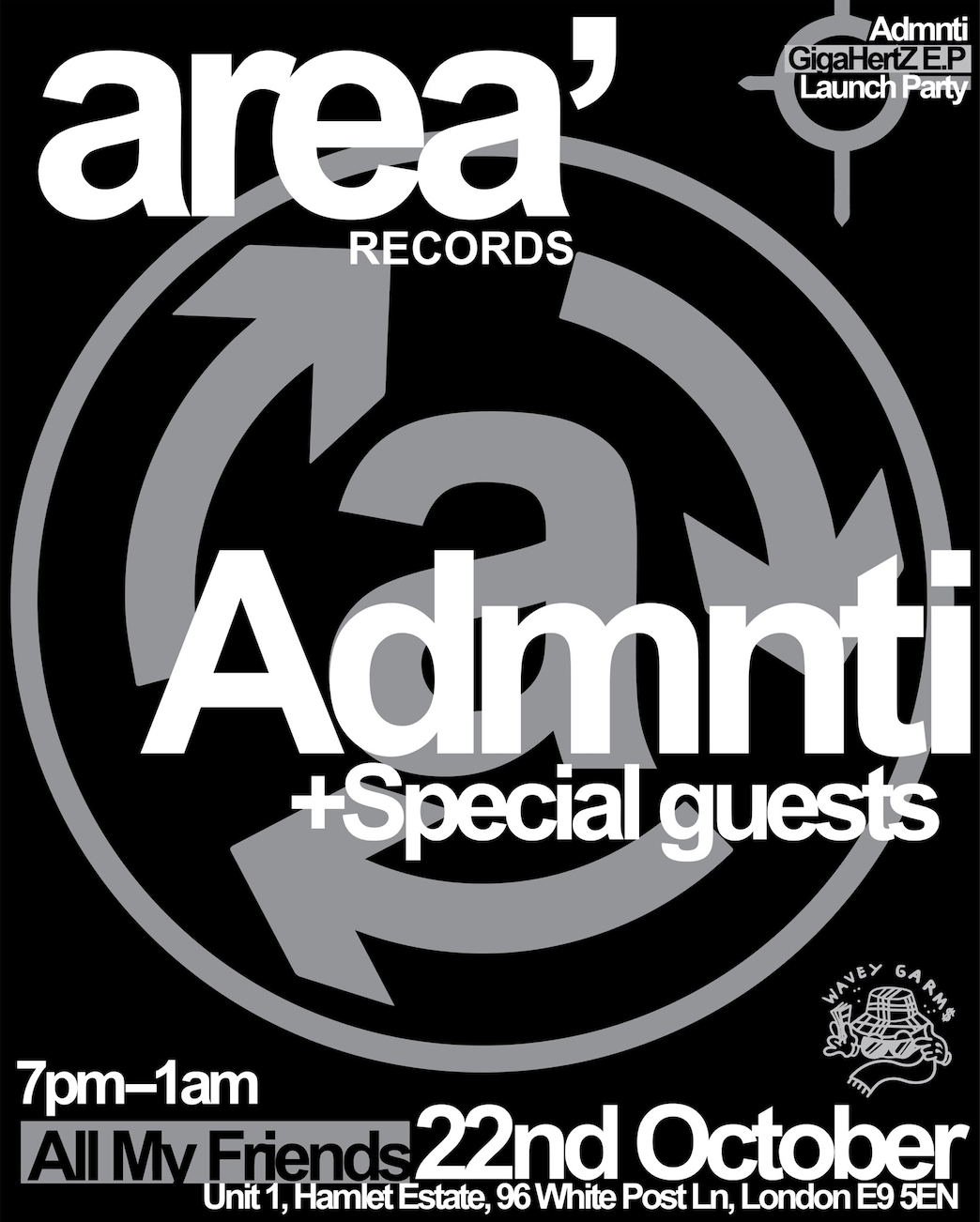 Area Records Launch - ADMNTi GigaHertZ EP