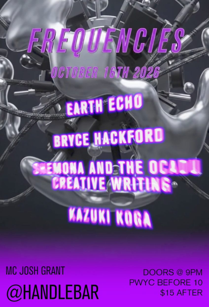 Frequencies: Earth Echo, Bryce Hackford, SHEMONA & the OCADU Creative Writing, Kazuki Koga