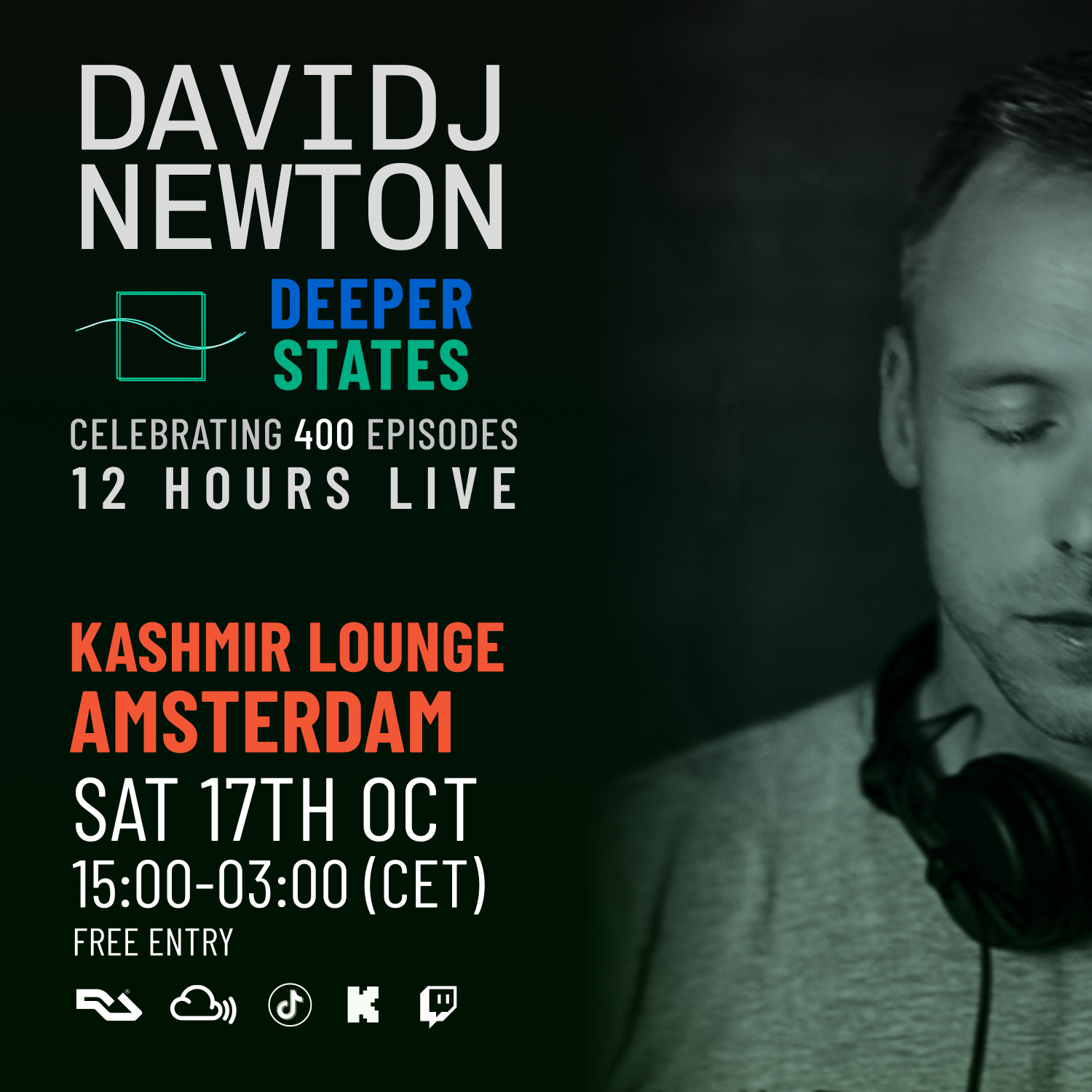 David J Newton - Celebrating 400 Episodes of Deeper States - 12 Hours Live