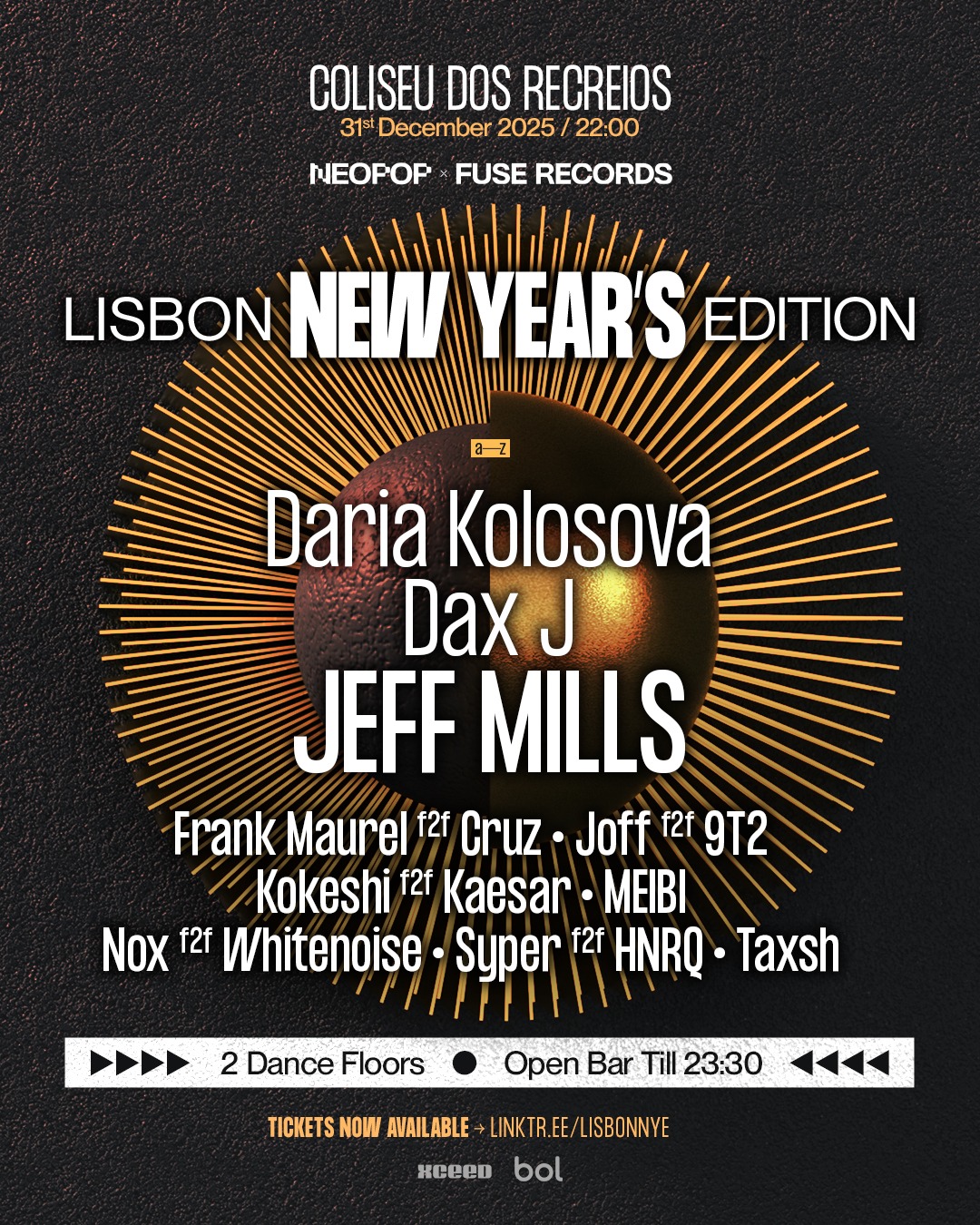 Lisbon New Year's Edition: NEOPOP x Fuse Records at Coliseu de