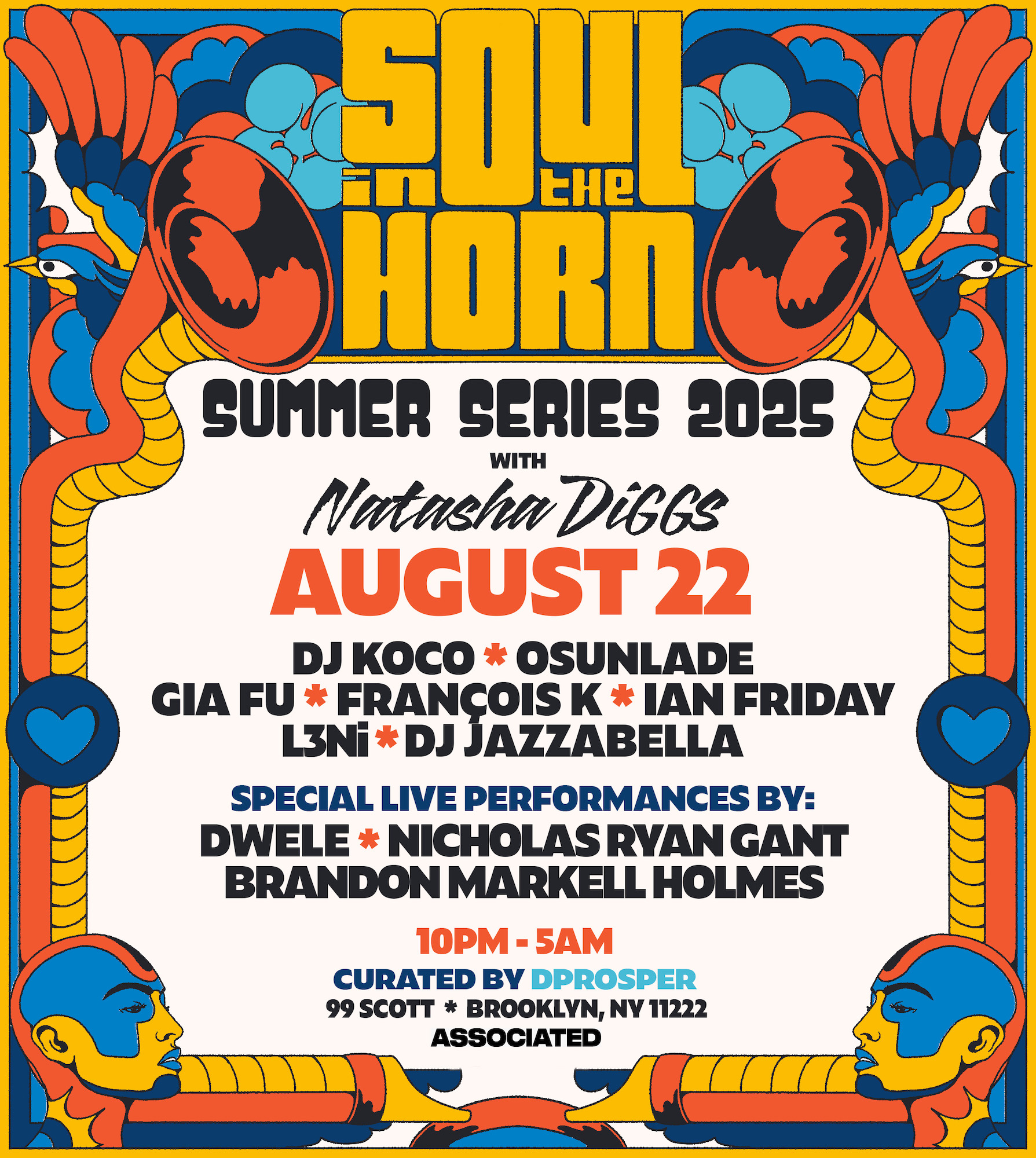 Soul in the Horn 2025 Summer Series with Natasha Diggs at 99 Scott