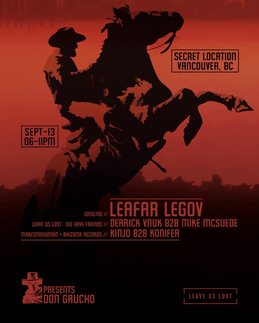 Don Gaucho Audio & Leave Us Lost: Leafar Legov (live)