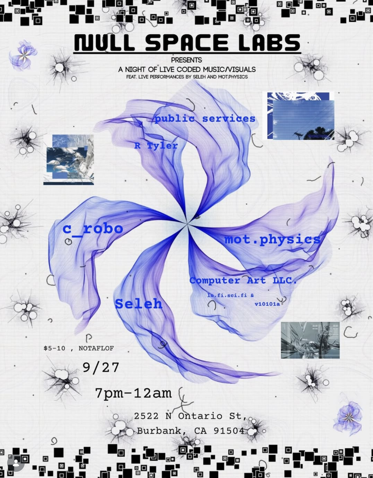 Null Space Labs & mot.physics presents: A Night Of Live Coding