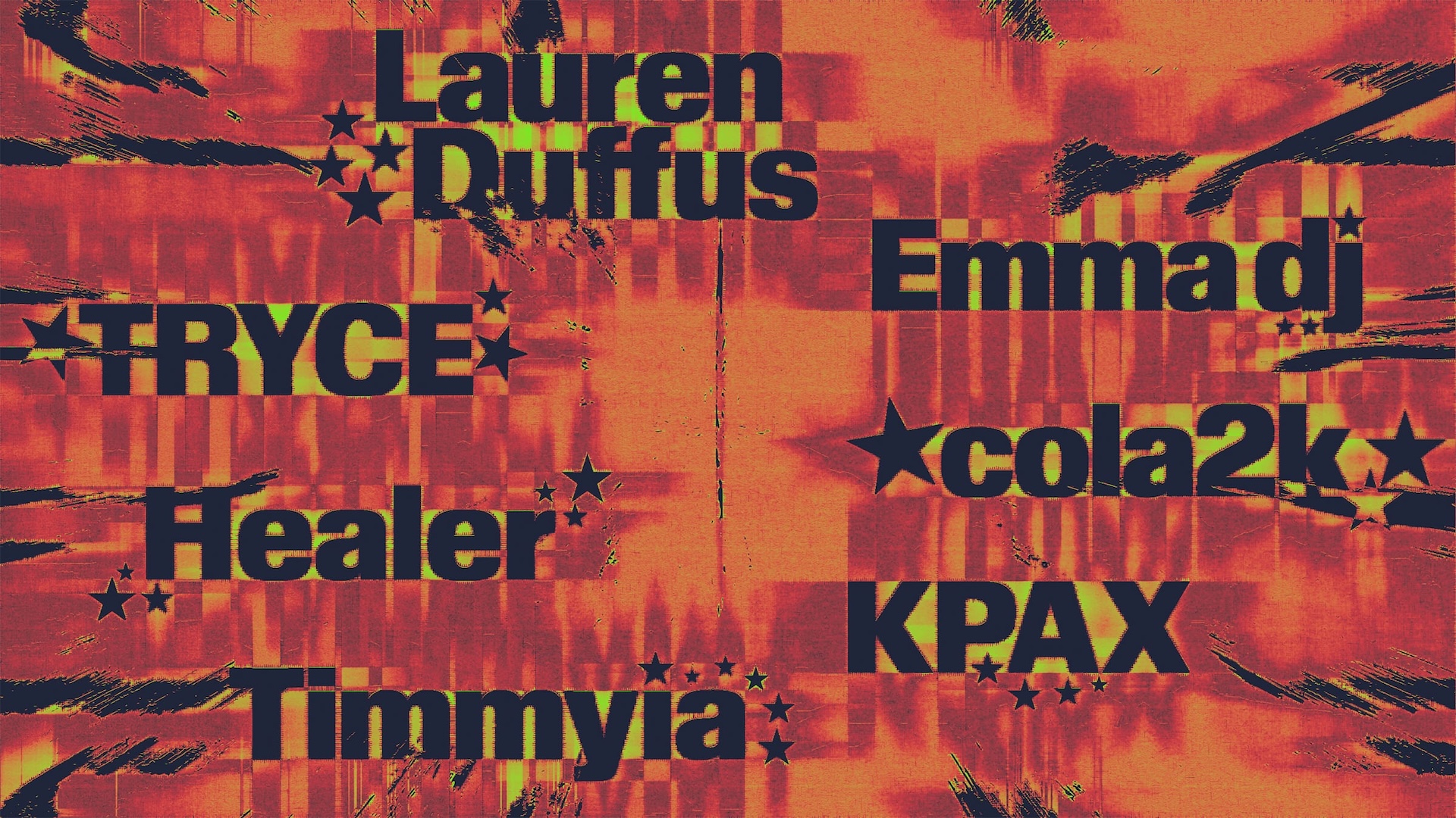 EXP2 - Lauren Duffus, Emma dj, TRYCE, cola2k, Healer, KPAX, Timmyia