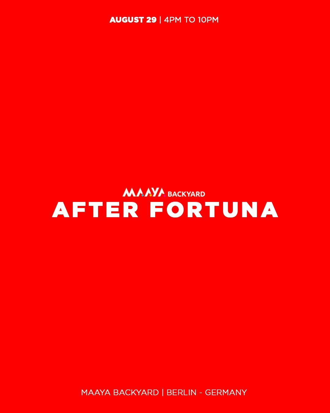 AFTER FORTUNA x Maaya