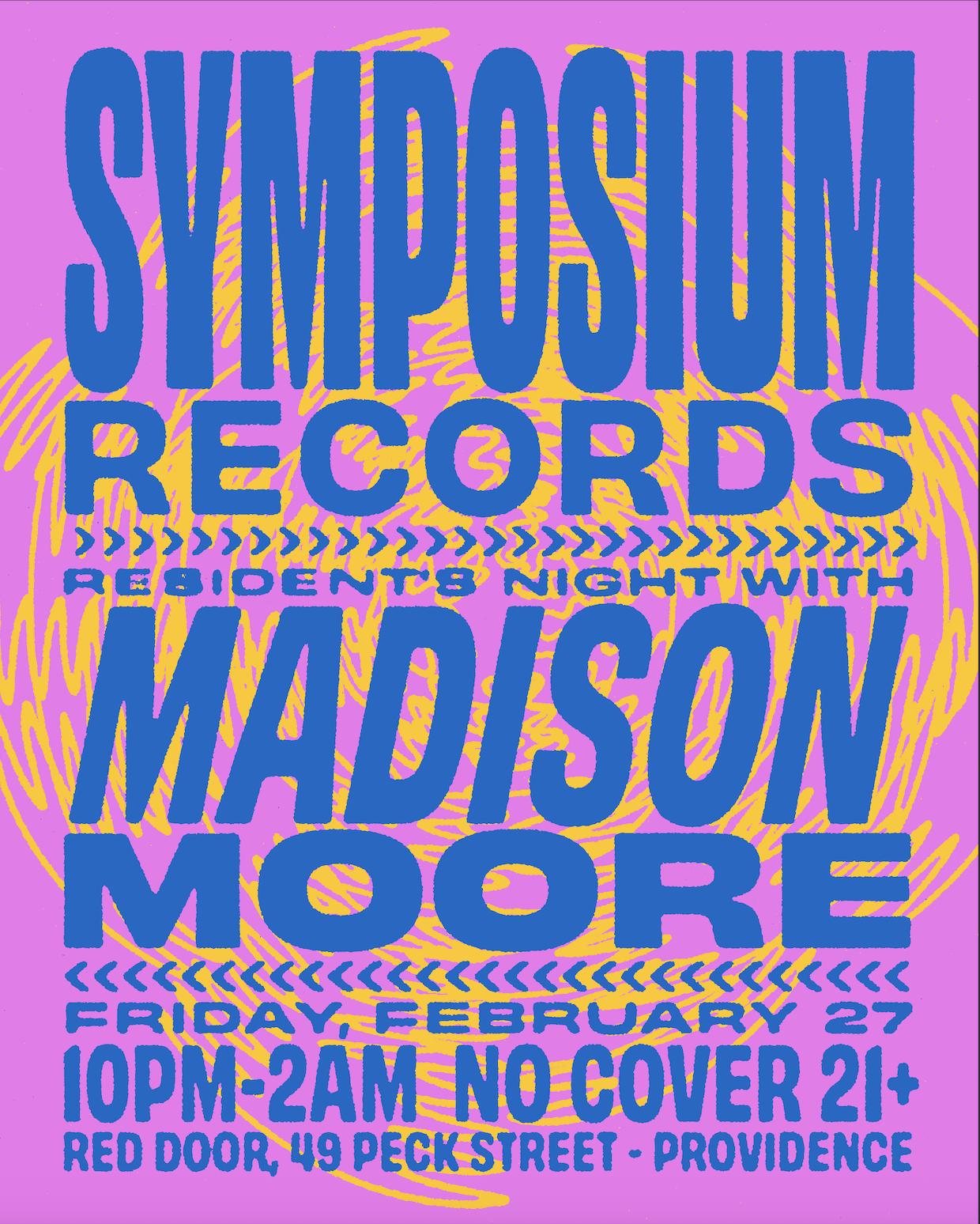 Symposium Records Resident's Night with MADISON MOORE