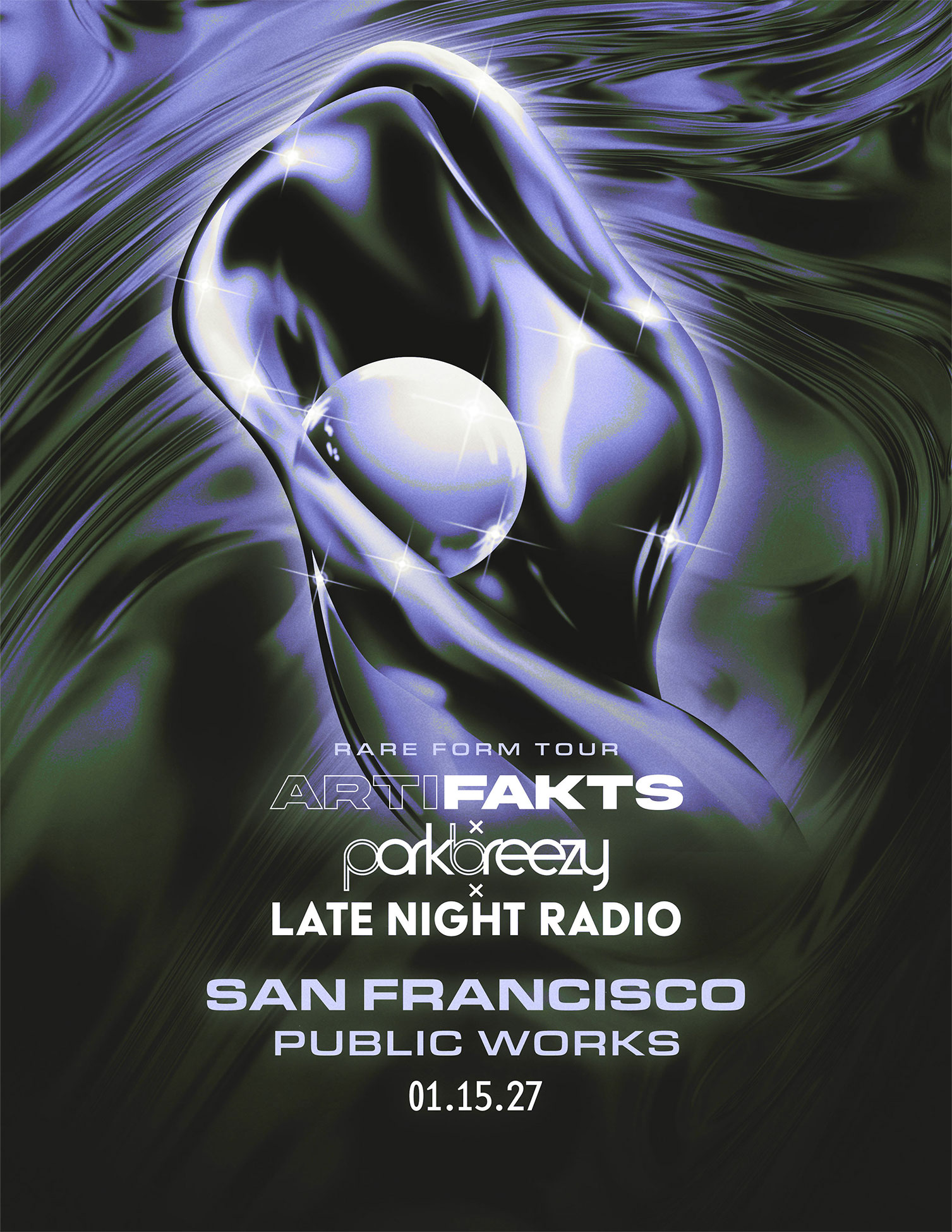 Artifakts x parkbreezy x Late Night Radio presented by Public Works & Bicycle Day