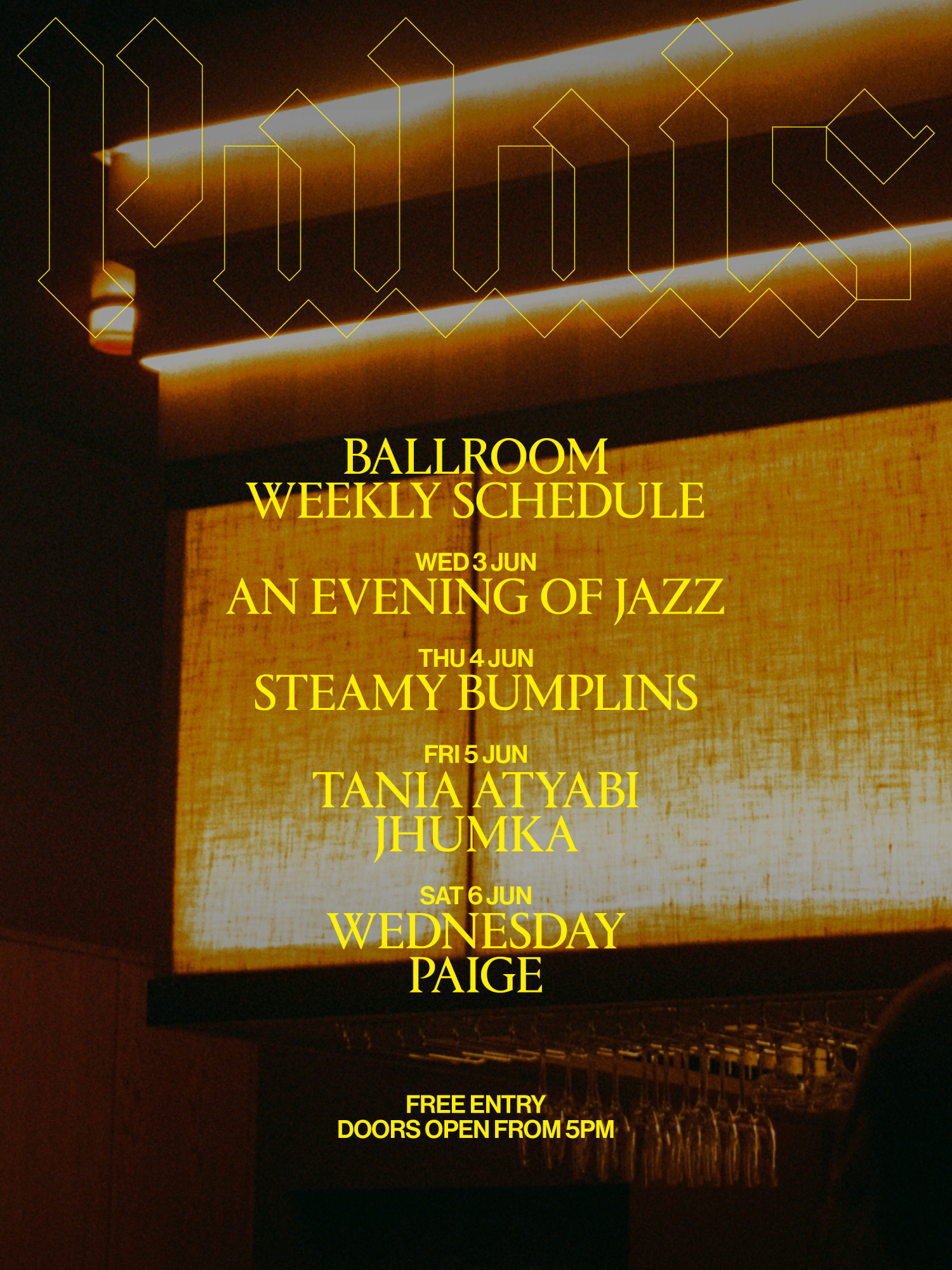 Ballroom at Palais: Tania Atyabi & Jhumka