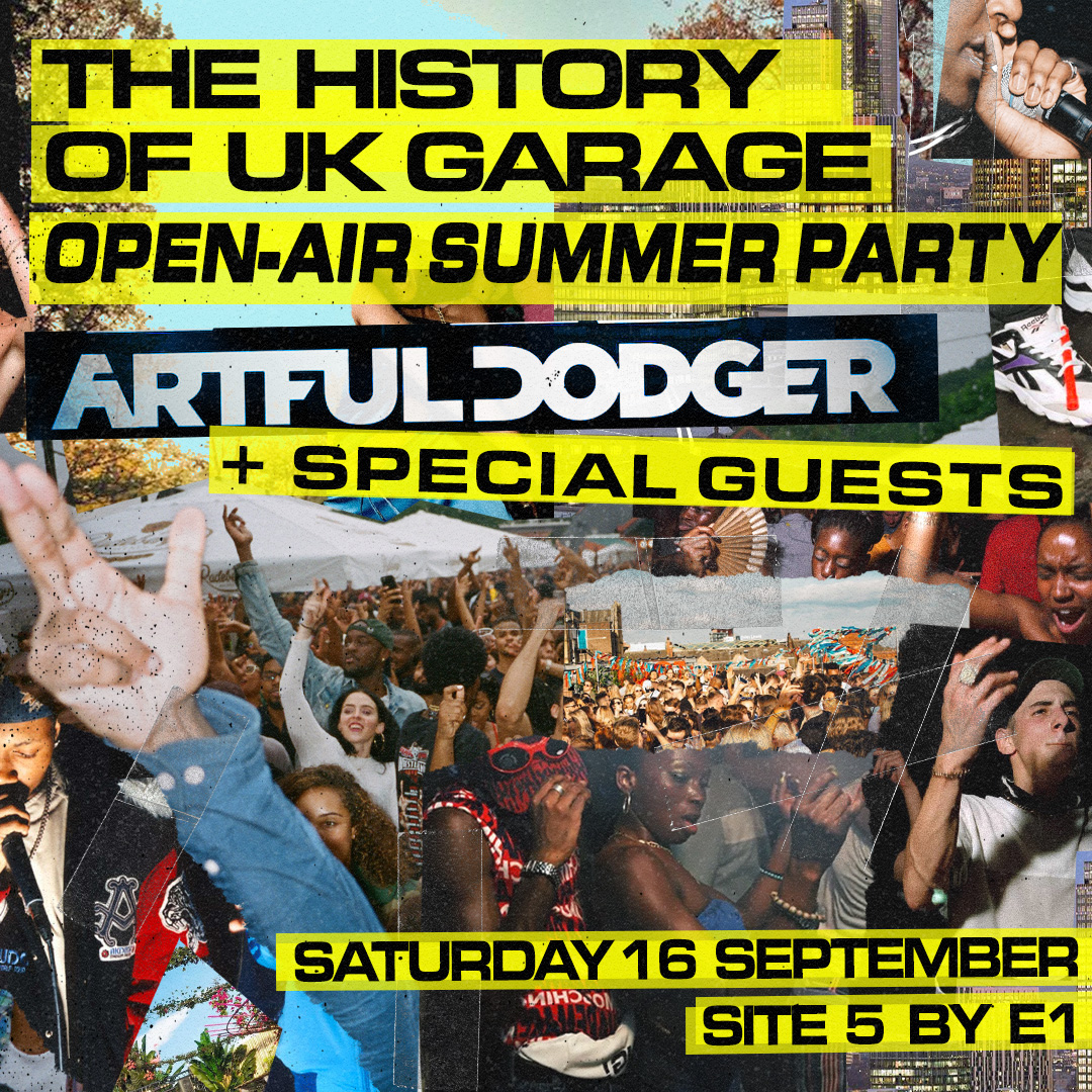 (CANCELLED) The History of UK Garage (OpenAir Summer Party) Artful