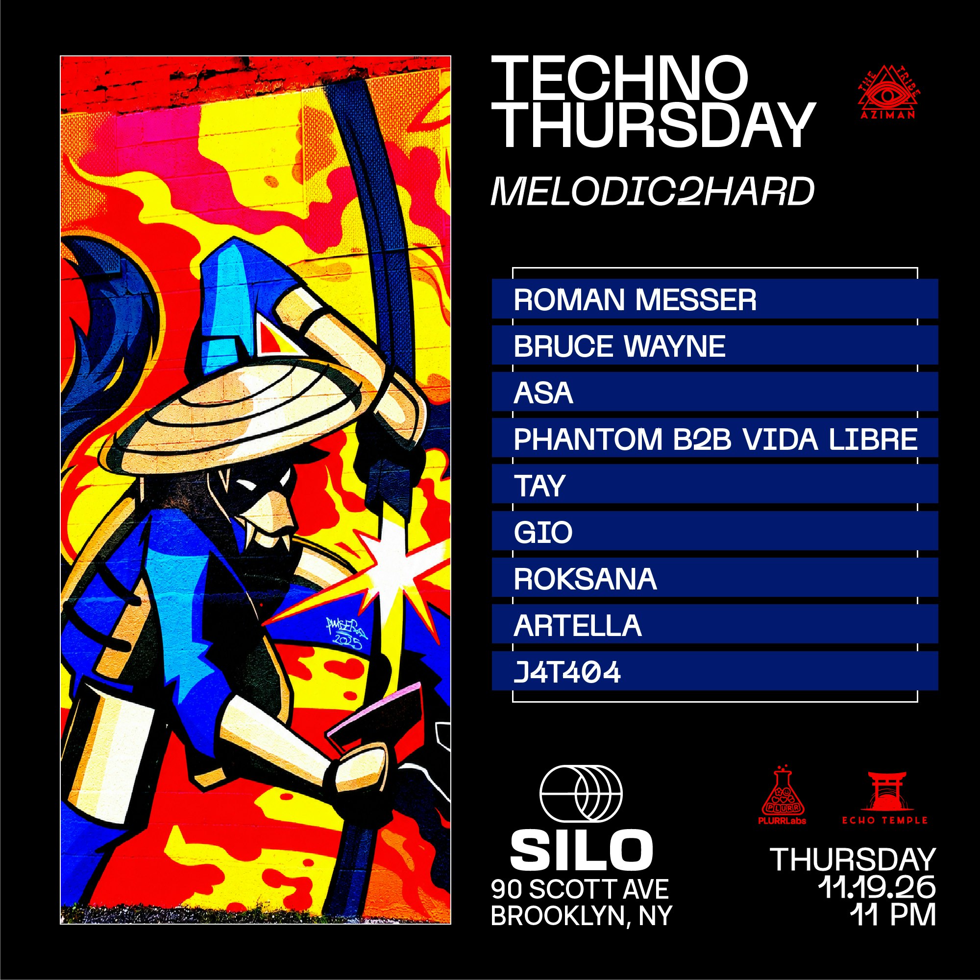 Techno Thursday [Melodic2Hard] (Main Room Event, Free with RSVP)