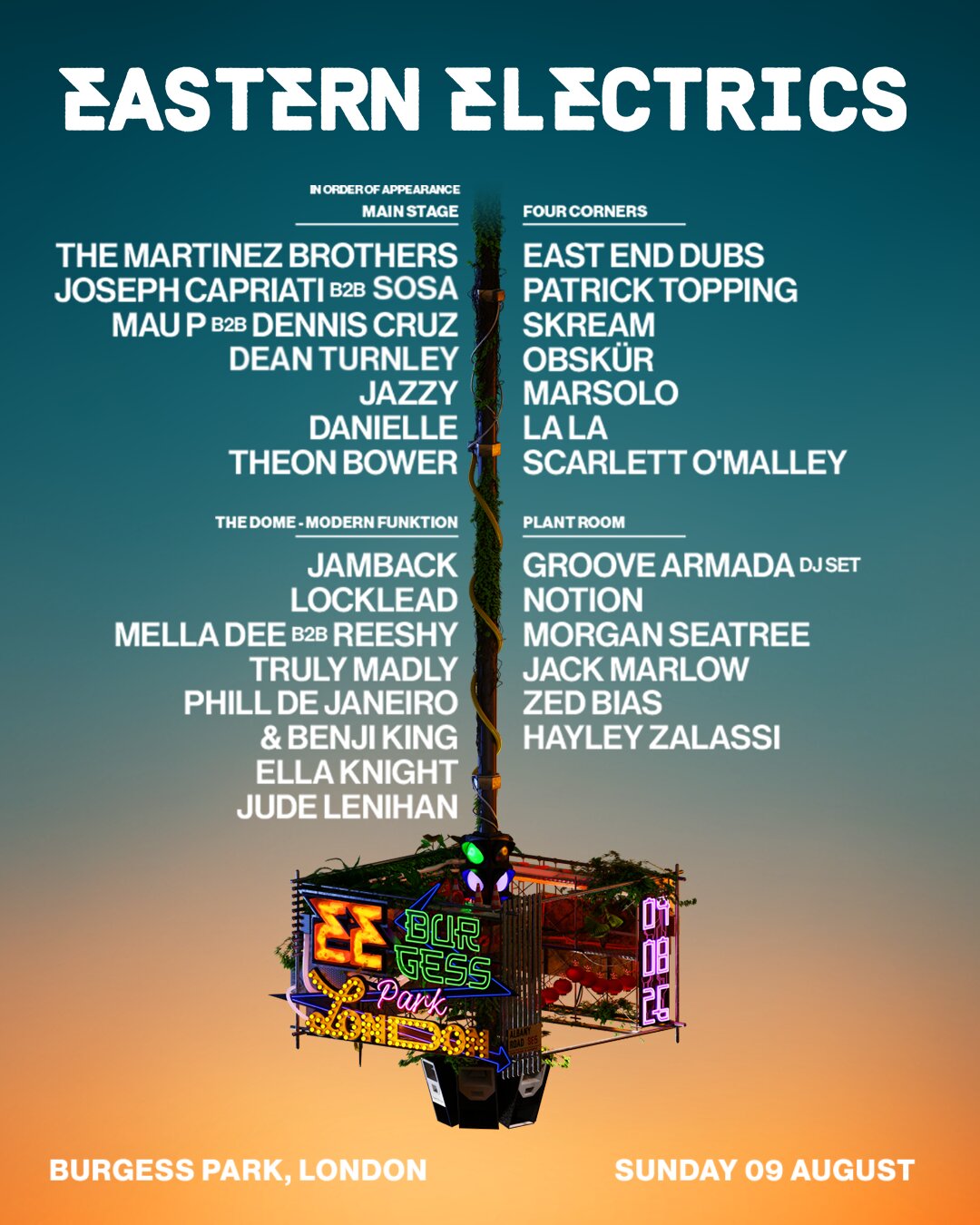 Eastern Electrics 2026 flyer