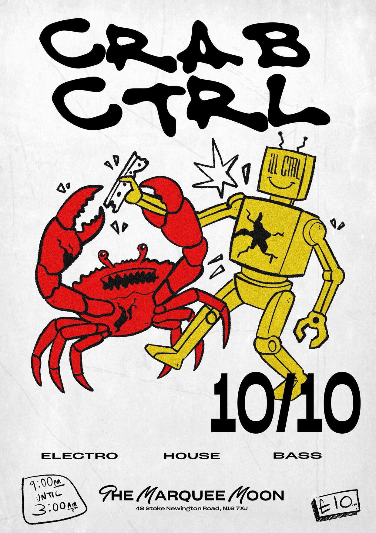 Crab Ctrl at The Marquee Moon, 48 Stoke Newington Road