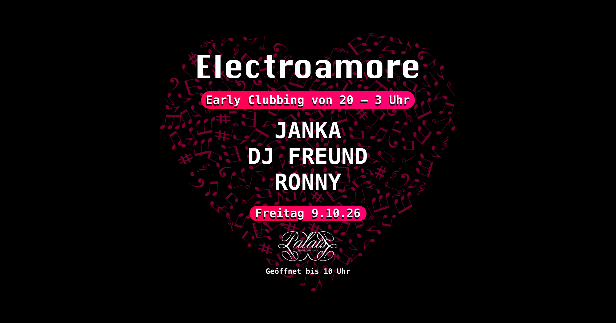Early Clubbing im Palais mit Electroamore — Palais, München