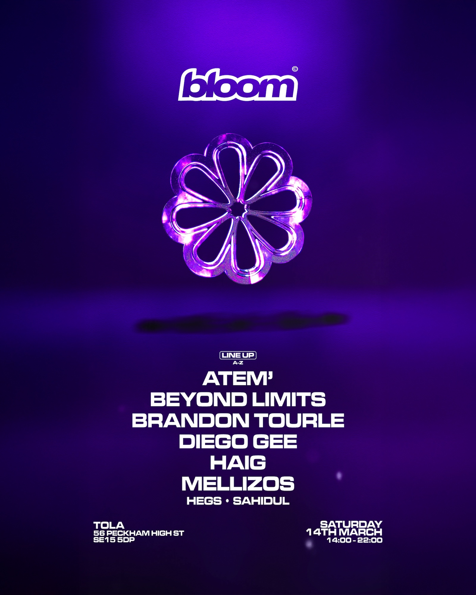 Bloom Sound Showcase w/ Beyond Limits, Brandon Tourle, Diego Gee (Day Party)